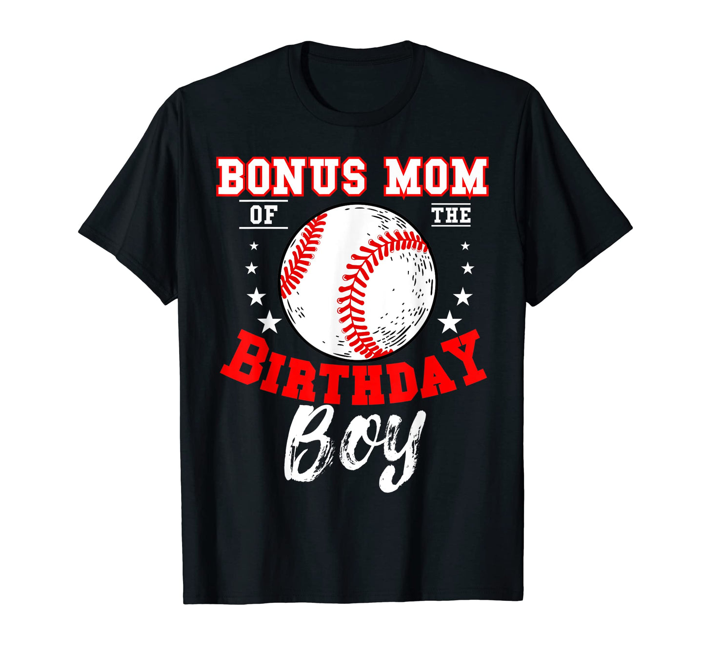 Bonus Mom Birthday Baseball Theme T-Shirt - Minimalist Print for Adults - T-Shirt, Sweatshirt, Hoodie