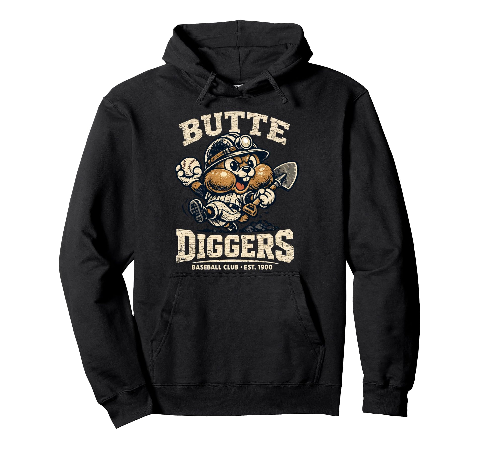 Baseball Funny Butte Diggers Baseball Hoodie - Trendy Graphic Men Women - T-Shirt, Sweatshirt, Hoodie