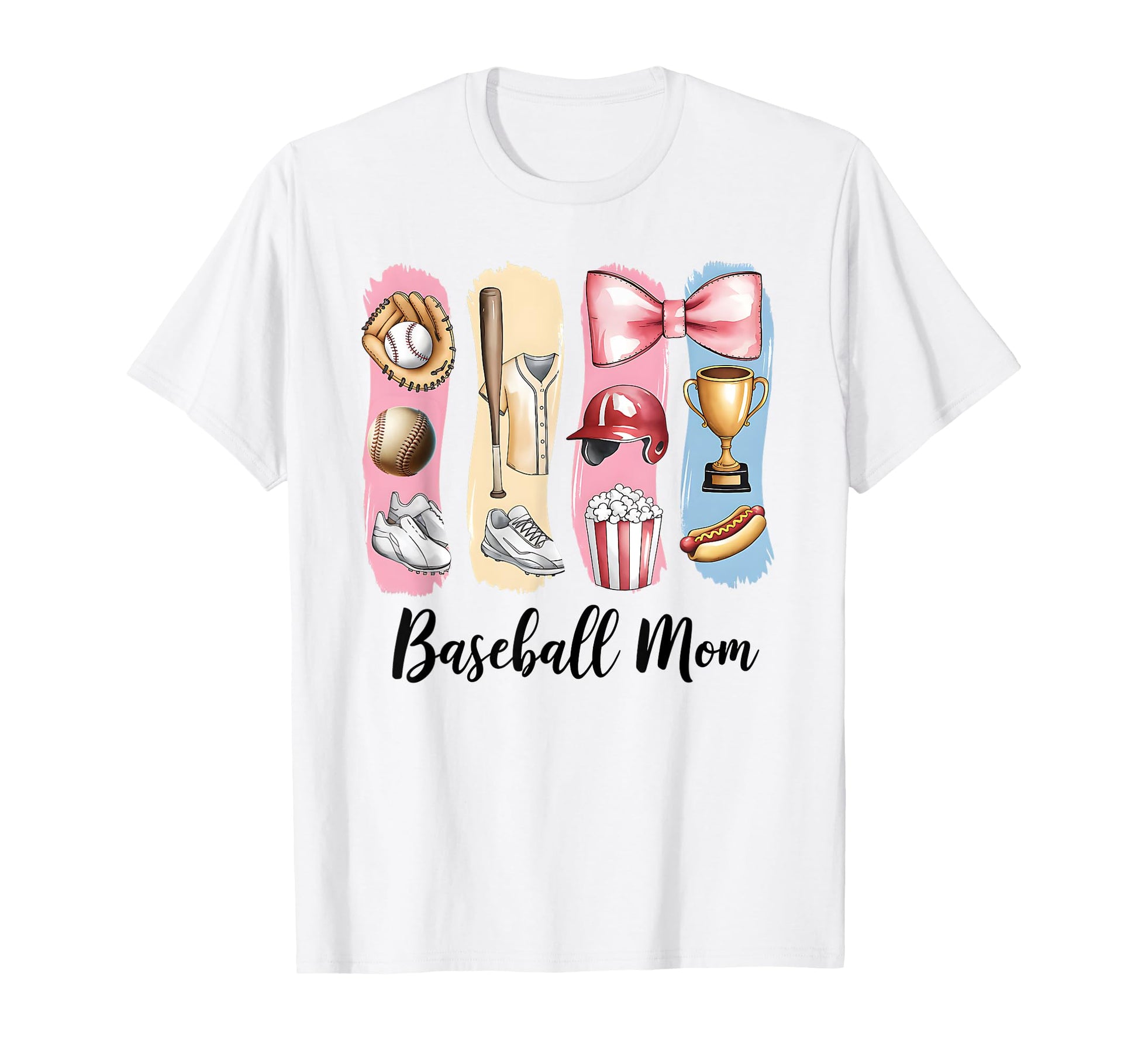 Baseball Coquette Bow Mothers Day T-Shirt - Trendy Graphic Men Women - T-Shirt, Sweatshirt, Hoodie