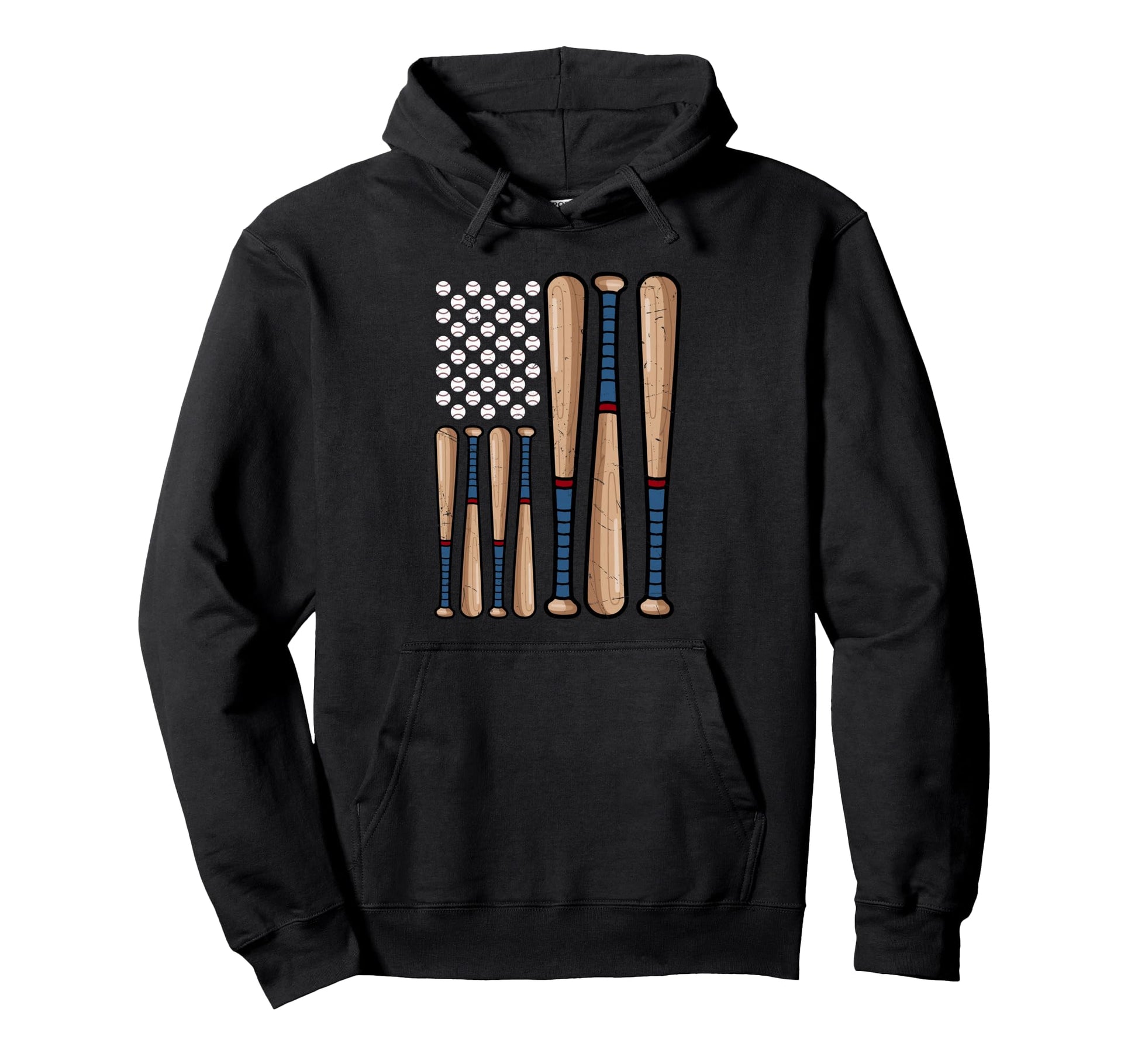 Distressed Baseball Bats Many Hoodie - Aesthetic Graphic Men Women - T-Shirt, Sweatshirt, Hoodie
