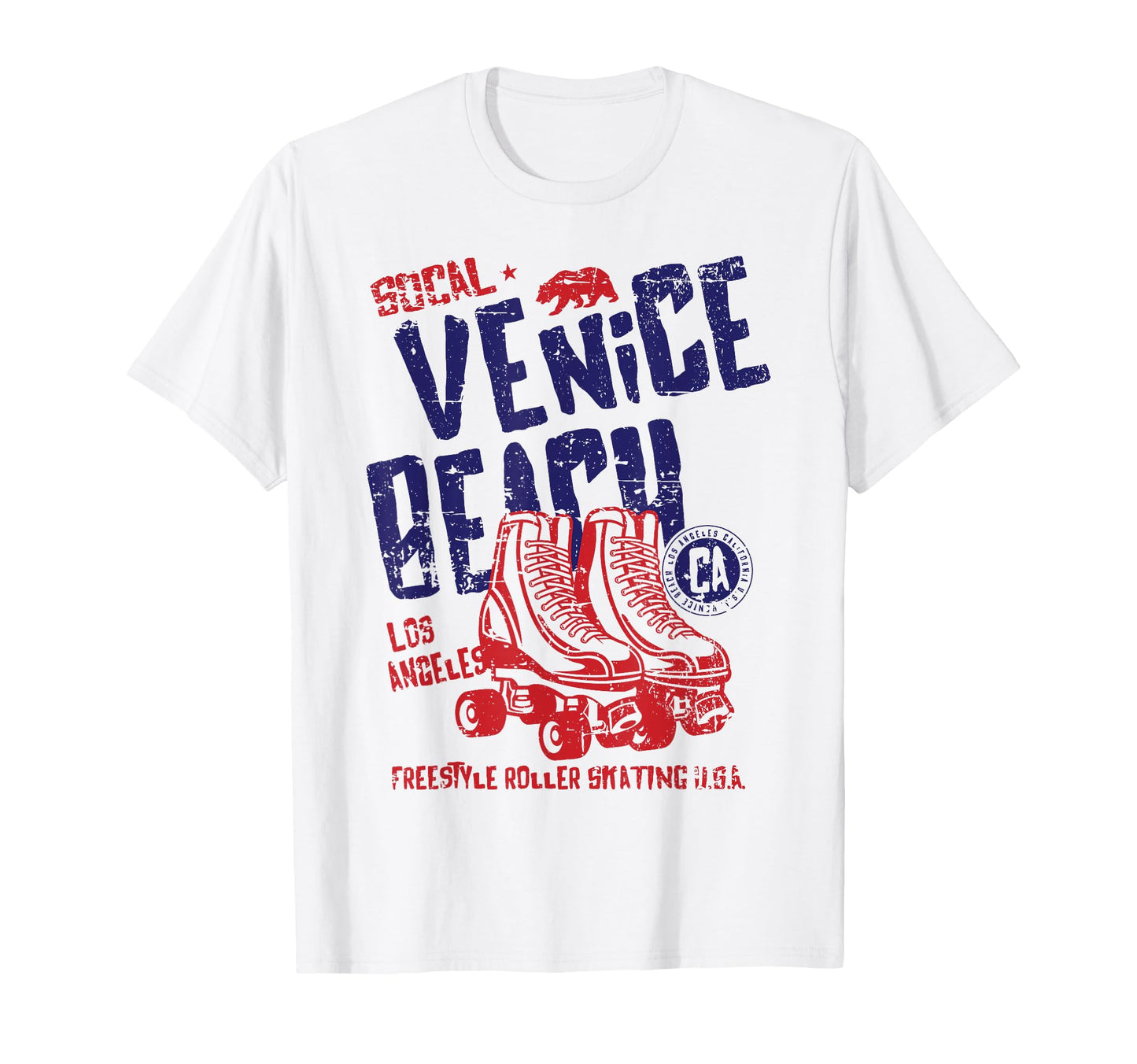 Venice Beach California Roller Skate T-Shirt - Streetwear Style Unisex - T-Shirt, Sweatshirt, Hoodie
