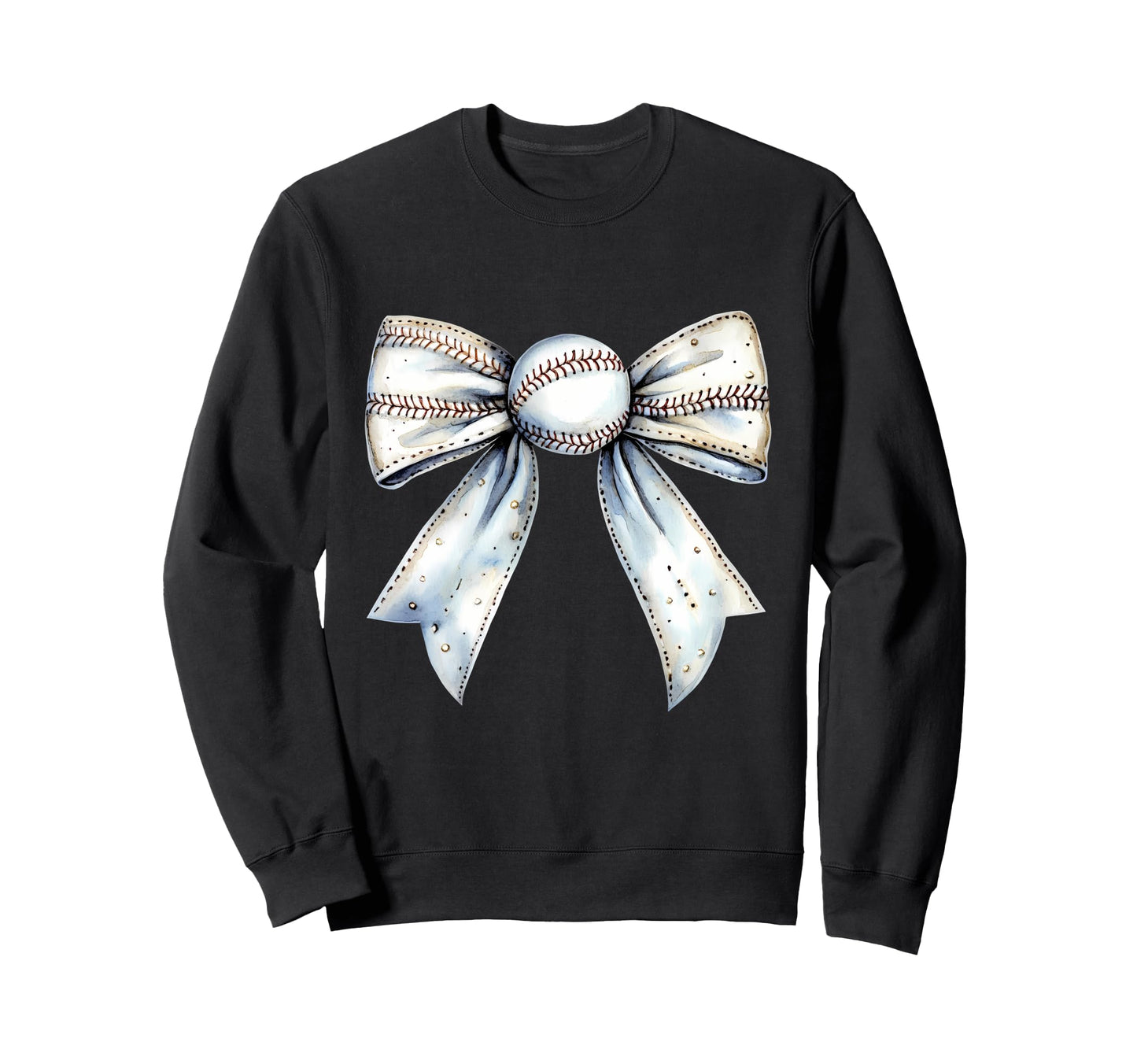 Baseball Coquette Bow Baseball Sweatshirt - Fun Novelty Design for Adults - T-Shirt, Sweatshirt, Hoodie