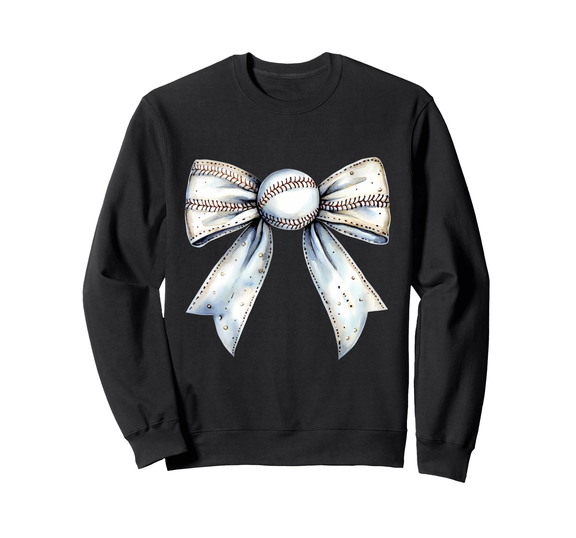 Baseball Coquette Bow Baseball Sweatshirt - Fun Novelty Design for Adults - T-Shirt, Sweatshirt, Hoodie