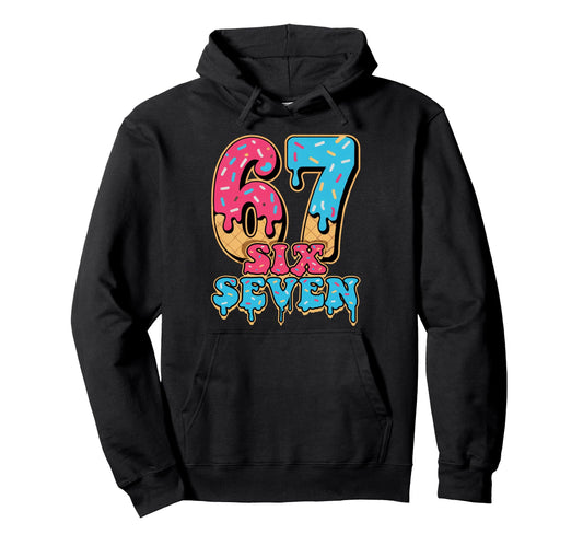 Baseball Drip Number 67 Player Or 67Th Hoodie - Graphic Print for Adults - T-Shirt, Sweatshirt, Hoodie