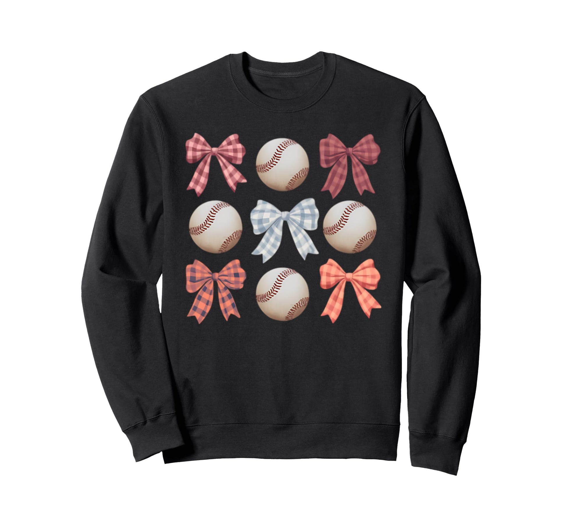 Baseball Coquette Bow Mom Sister Sweatshirt - Trendy Graphic Men Women - T-Shirt, Sweatshirt, Hoodie