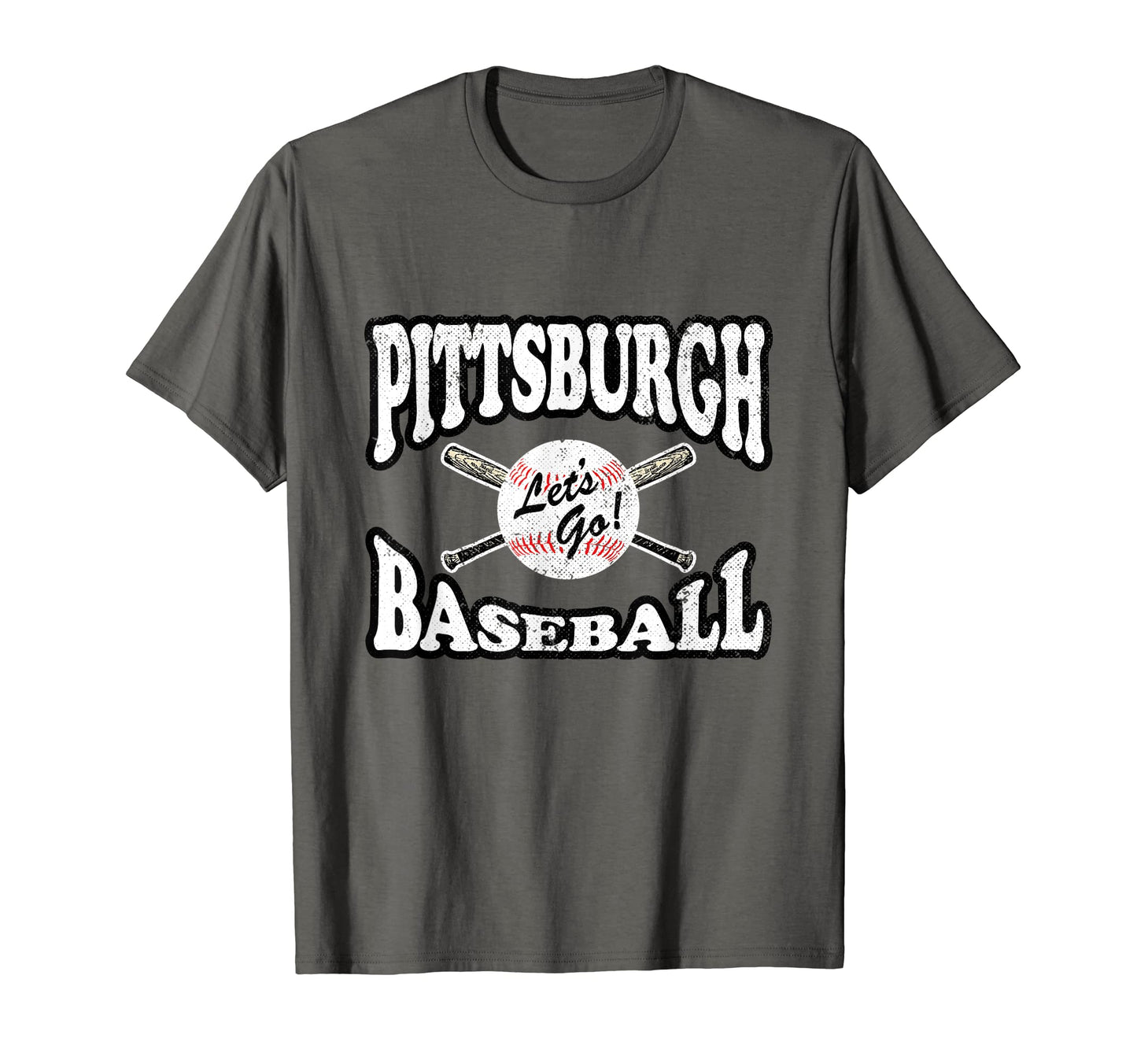 Pittsburgh Baseball Distressed T-Shirt - Unique Graphic Unisex - T-Shirt, Sweatshirt, Hoodie