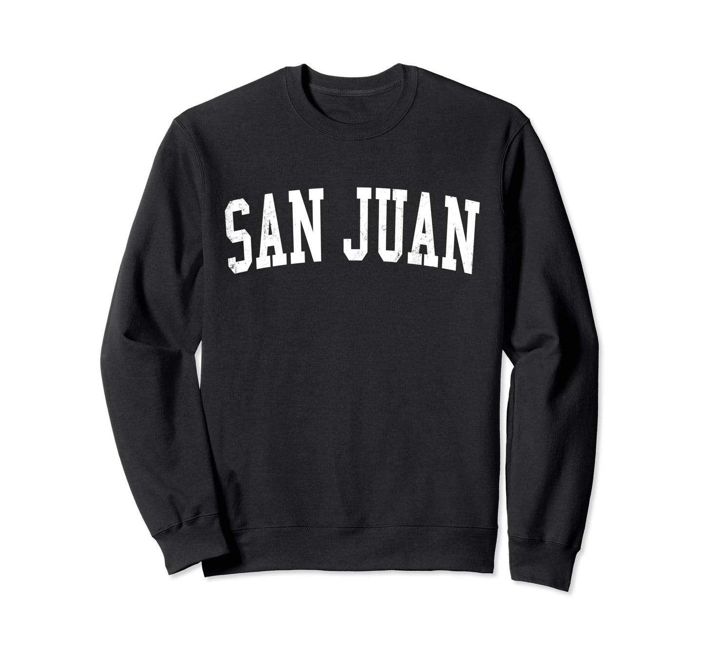San Juan Pr Distressed White Sweatshirt - Casual Everyday Wear Unisex - T-Shirt, Sweatshirt, Hoodie