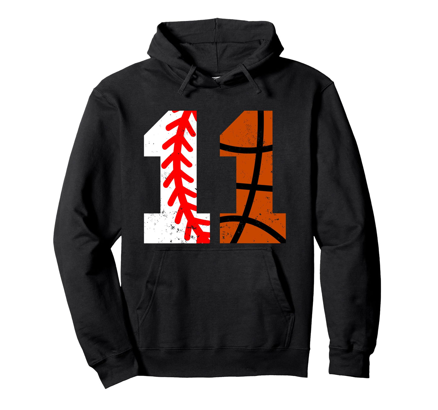 Baseball Basketball Number 11 Jersey Hoodie - Streetwear Style for Adults - T-Shirt, Sweatshirt, Hoodie