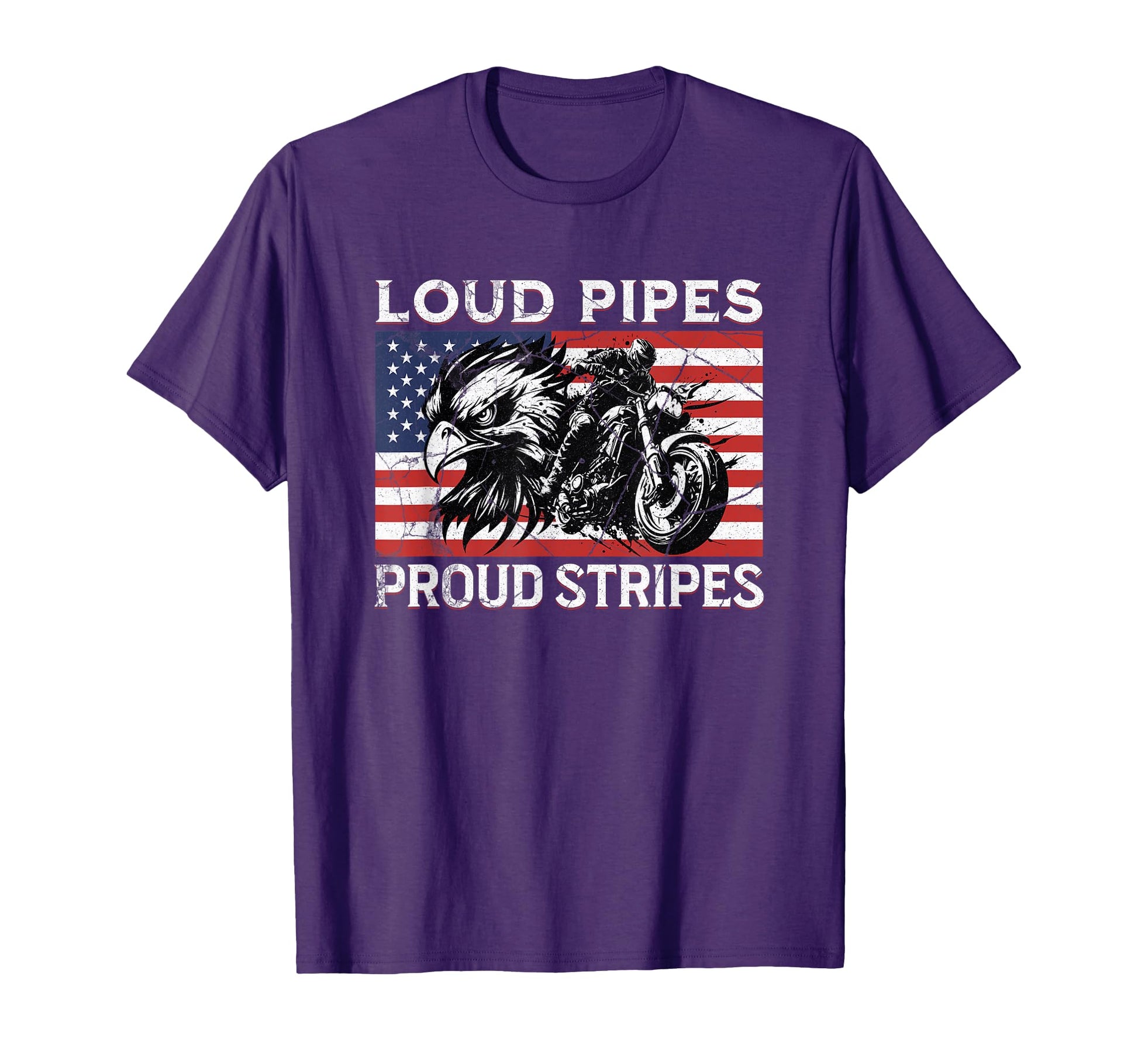 Patriotic Old Biker American Us Flag T-Shirt - Streetwear Style Unisex - T-Shirt, Sweatshirt, Hoodie