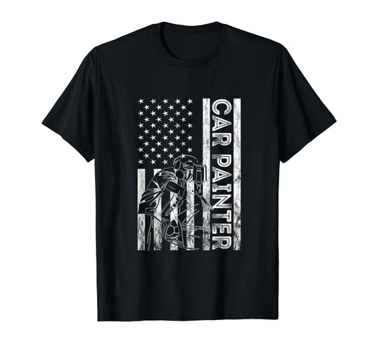Auto Body Painter America Autobody T-Shirt - Minimalist Print Men Women - T-Shirt, Sweatshirt, Hoodie