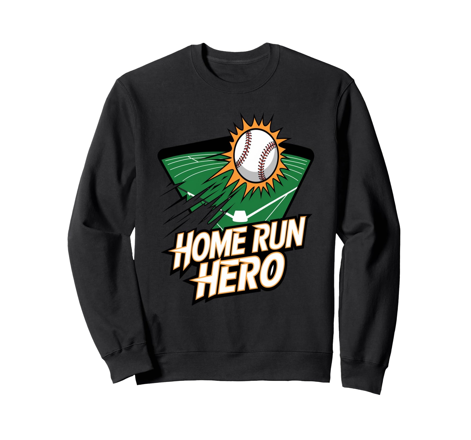 Home Run Hero Baseball Stars And Fans Sweatshirt - Minimalist Print Unisex - T-Shirt, Sweatshirt, Hoodie