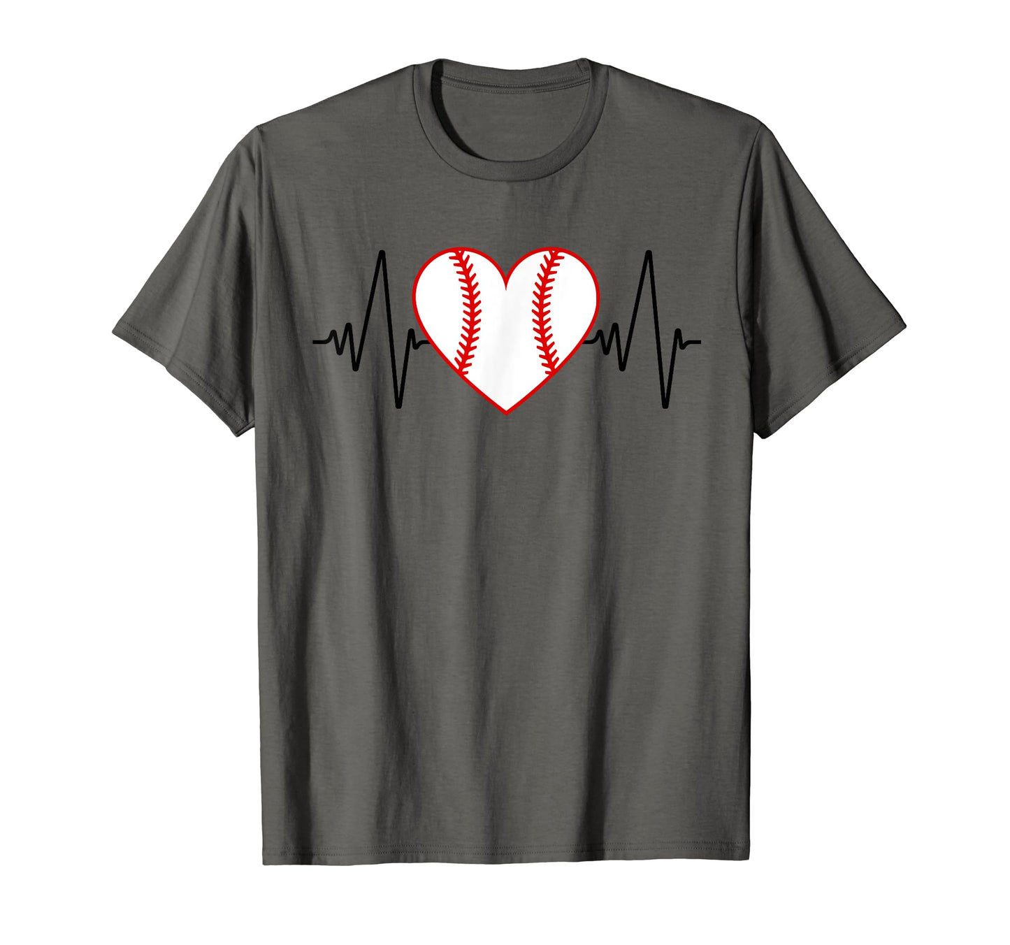 Baseball Heart Beat T-Shirt - Novelty Apparel Men Women - T-Shirt, Sweatshirt, Hoodie