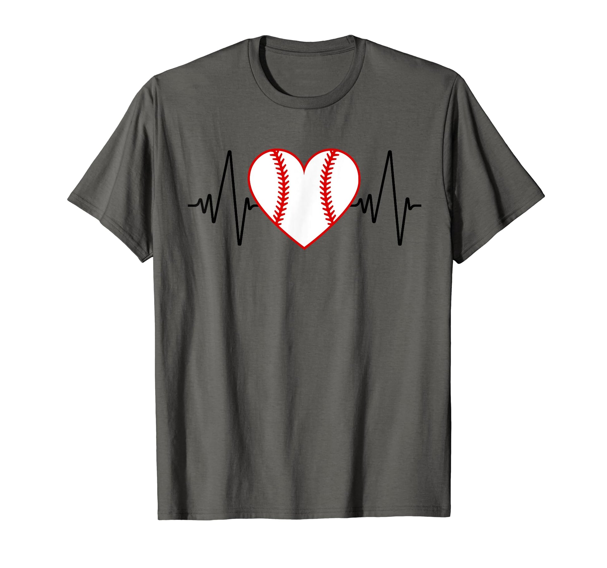 Baseball Heart Beat T-Shirt - Novelty Apparel Men Women - T-Shirt, Sweatshirt, Hoodie