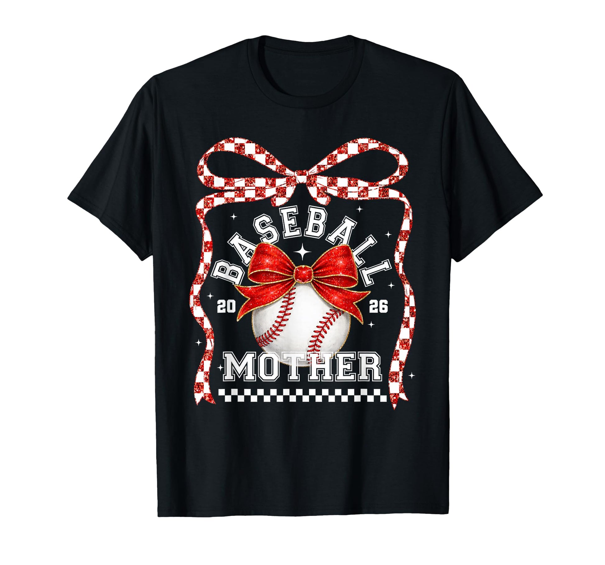 Baseball Mother Coquette Bow Game T-Shirt - Custom Art Print for Adults - T-Shirt, Sweatshirt, Hoodie
