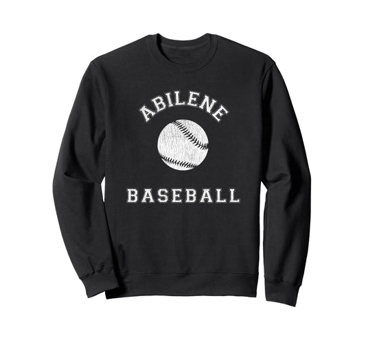 Abilene Baseball Distressed Sweatshirt - Aesthetic Graphic for Adults - T-Shirt, Sweatshirt, Hoodie