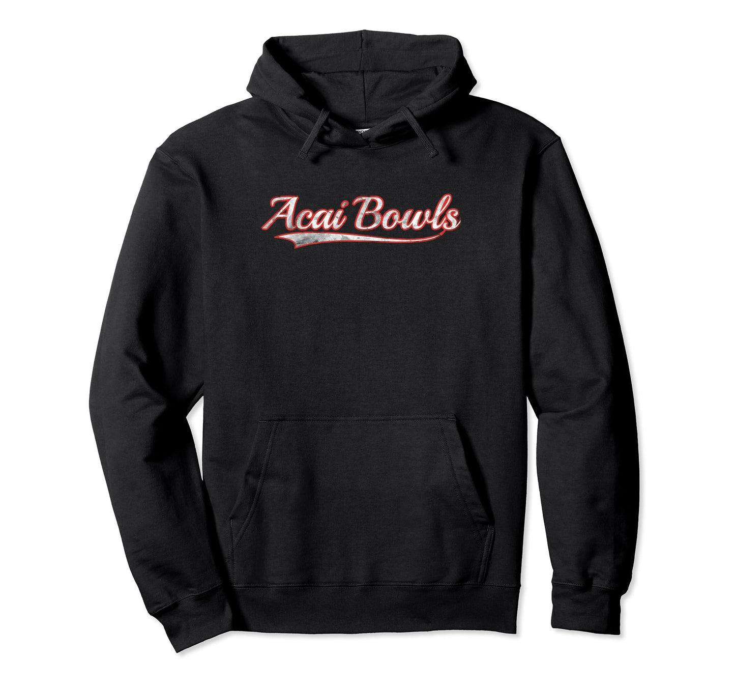 Acai Bowls Varsity Distressed Throwback Hoodie - Fun Novelty Design Unisex - T-Shirt, Sweatshirt, Hoodie