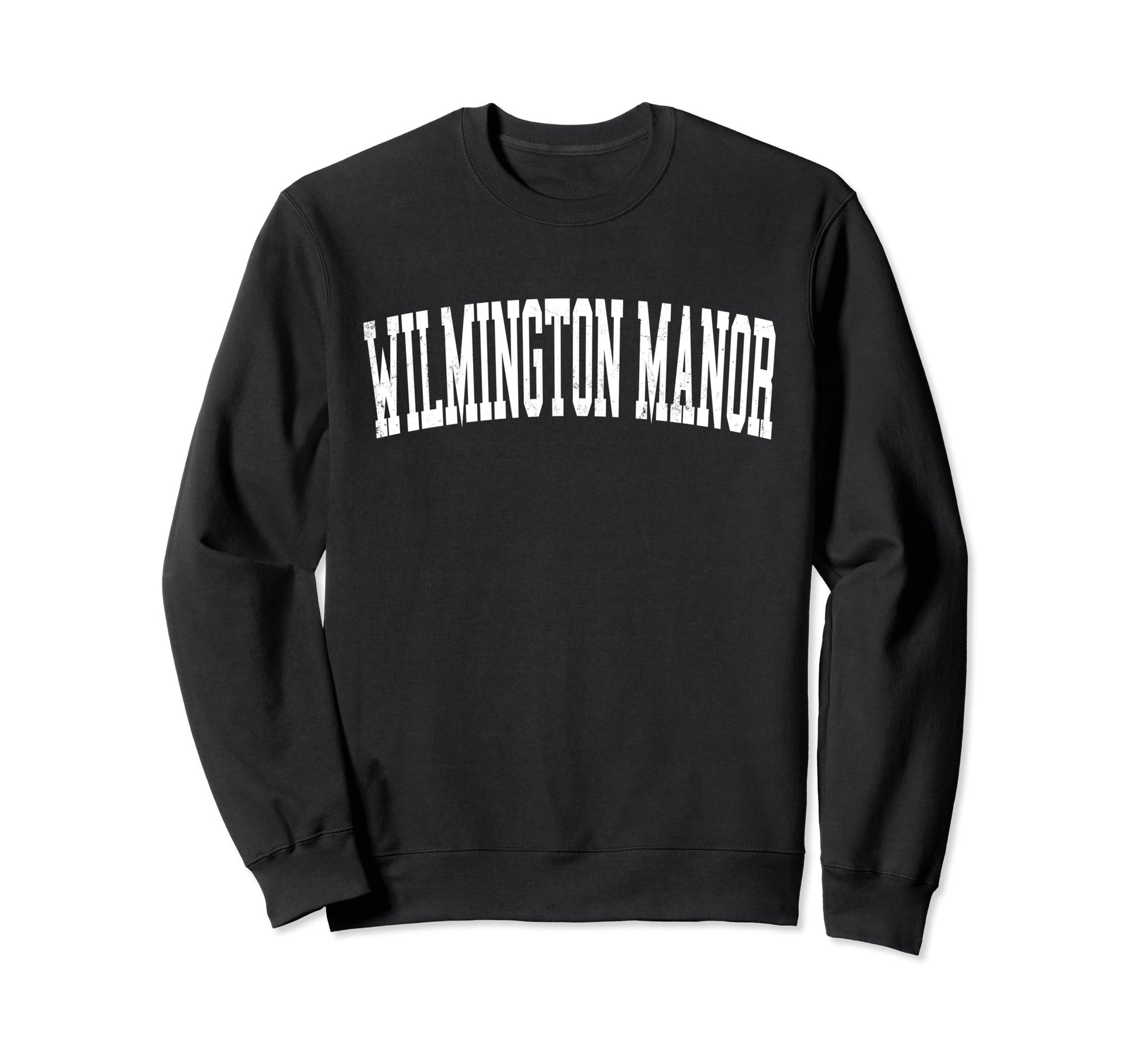 Wilmington Manor De Distressed White Sweatshirt - Streetwear Style Unisex - T-Shirt, Sweatshirt, Hoodie