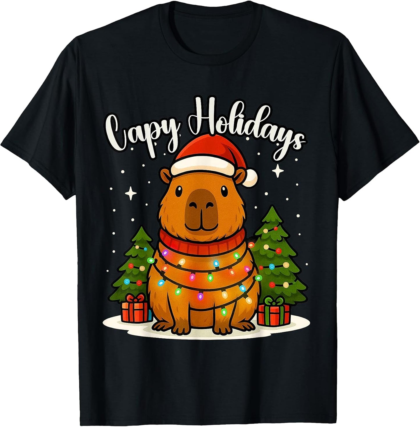 Family Christmas Capybara Pajamas Men Women Kids - Adult & Kids T-Shirts, Sweatshirts & Hoodies apparel design preview 1