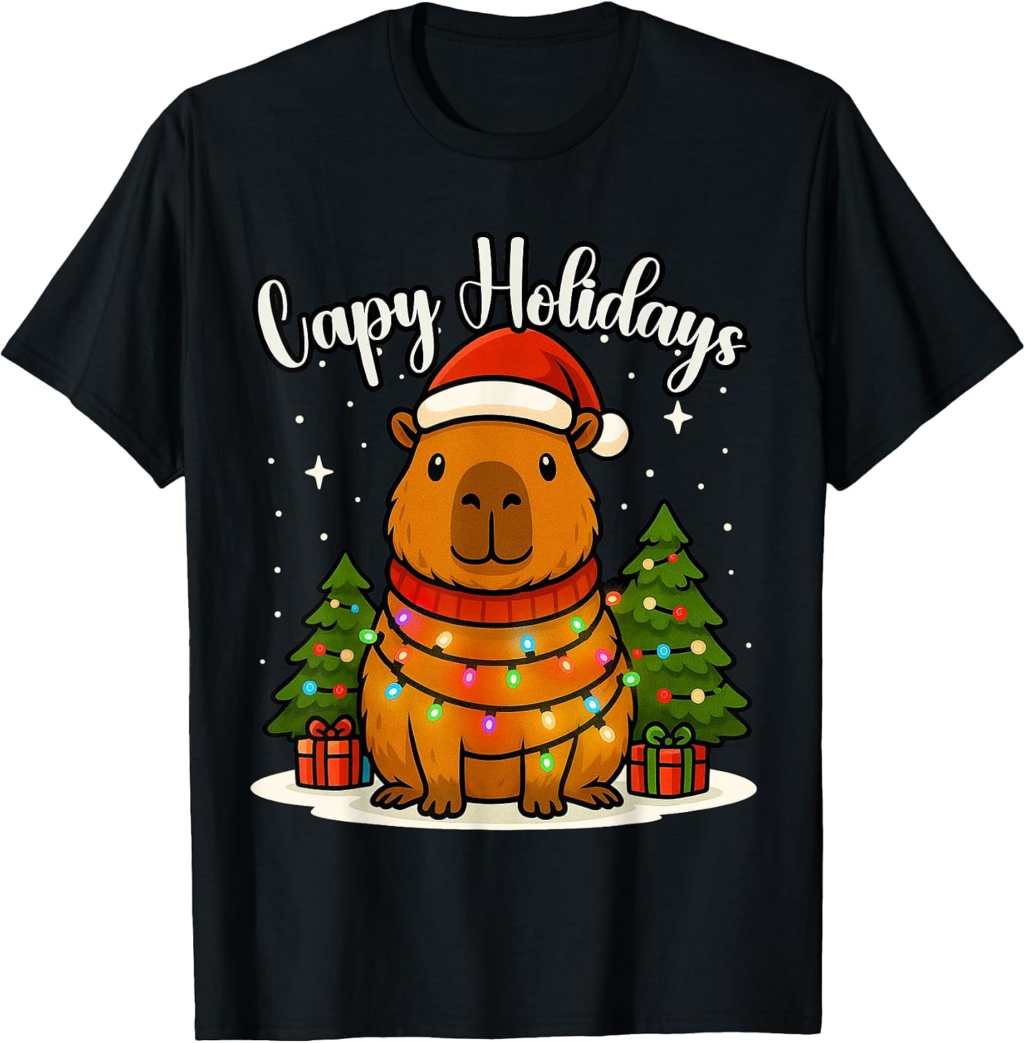 Family Christmas Capybara Pajamas Men Women Kids - Adult & Kids T-Shirts, Sweatshirts & Hoodies apparel design preview 1