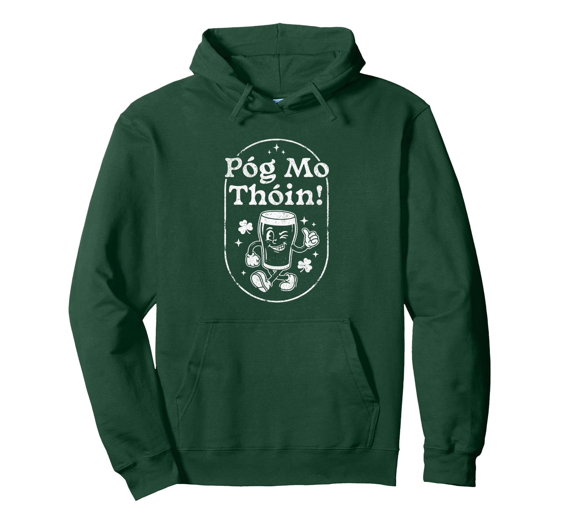 Pog Mo Thoin Irish Pint Mascot St Hoodie - Unique Graphic for Adults - T-Shirt, Sweatshirt, Hoodie