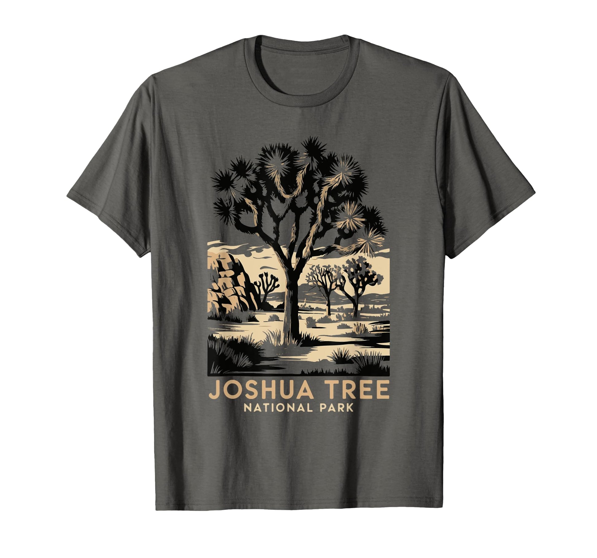 Joshua Tree National Park Art T-Shirt - Minimalist Print for Adults - T-Shirt, Sweatshirt, Hoodie