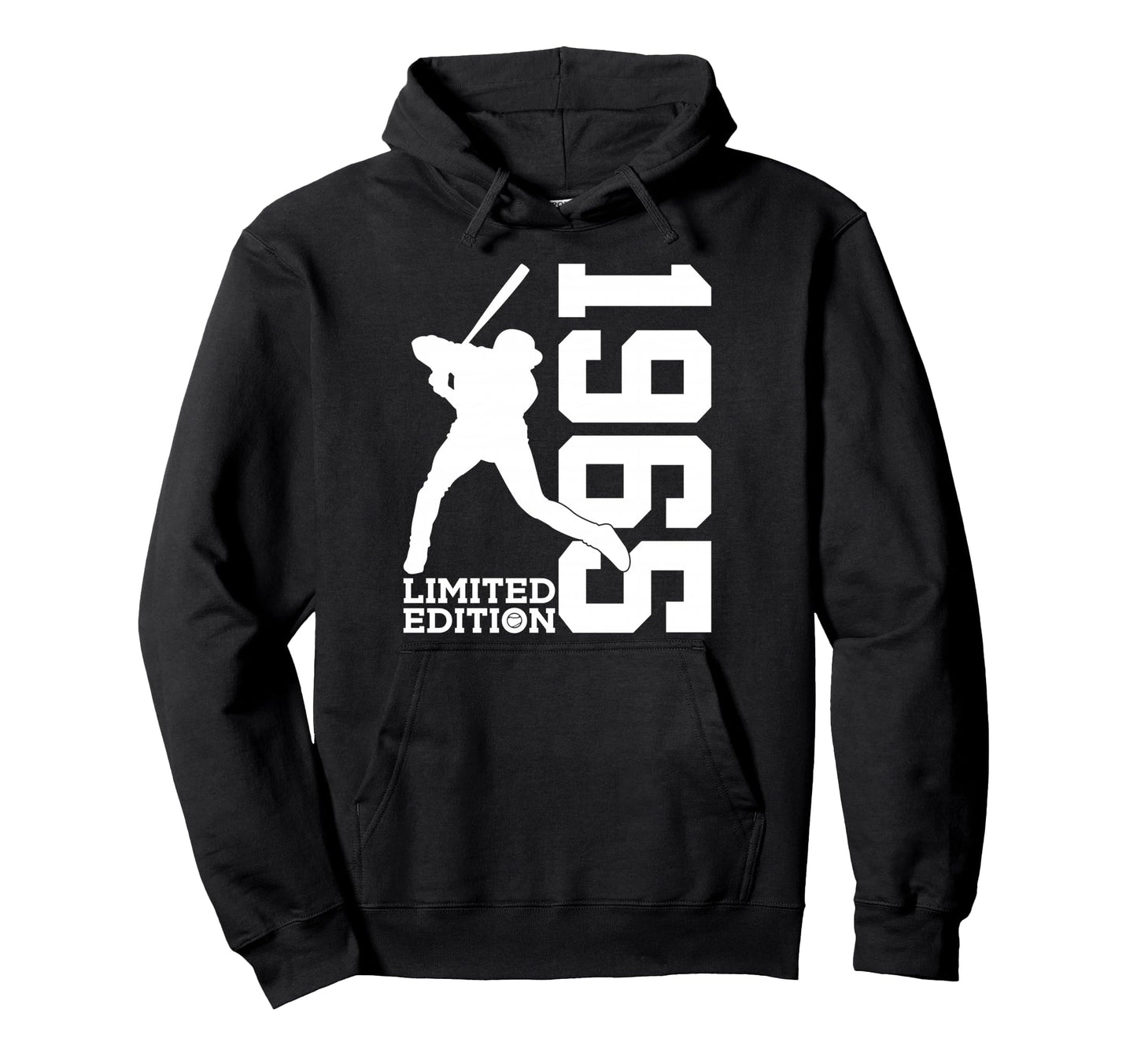 61St Birthday Baseball 1965 Hoodie - Trendy Graphic Unisex - T-Shirt, Sweatshirt, Hoodie