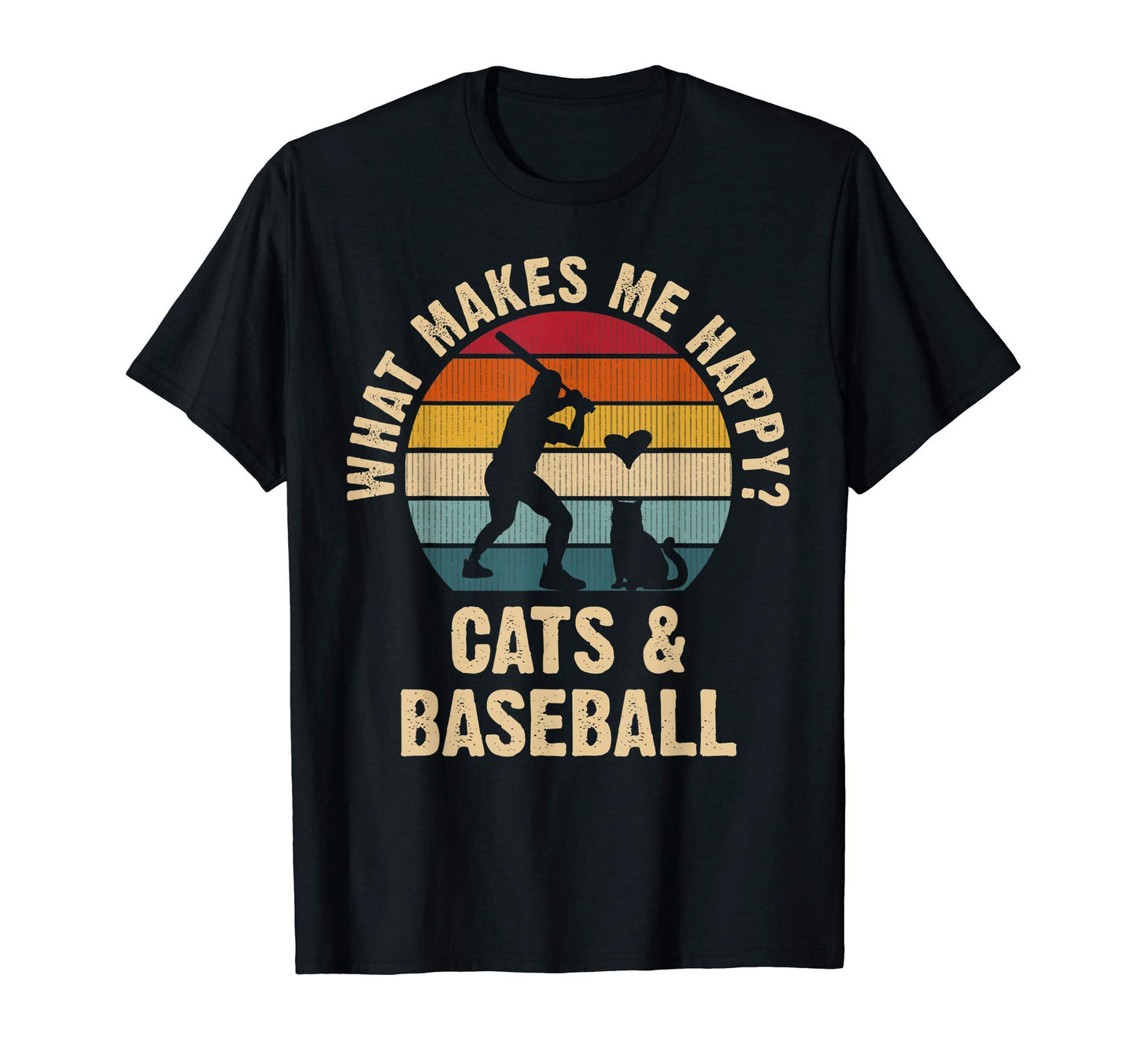 Baseball And Cats Lovers Funny Pet T-Shirt - Trendy Graphic Men Women - T-Shirt, Sweatshirt, Hoodie