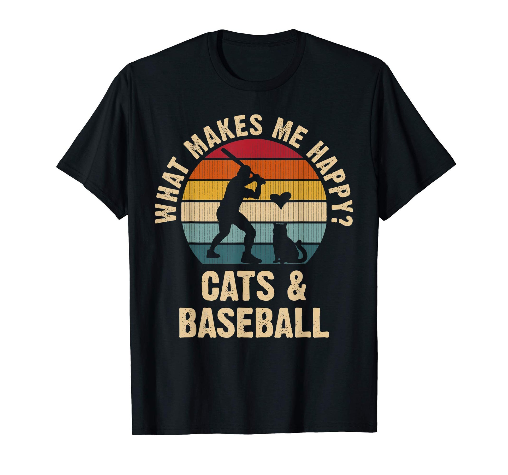 Baseball And Cats Lovers Funny Pet T-Shirt - Trendy Graphic Men Women - T-Shirt, Sweatshirt, Hoodie