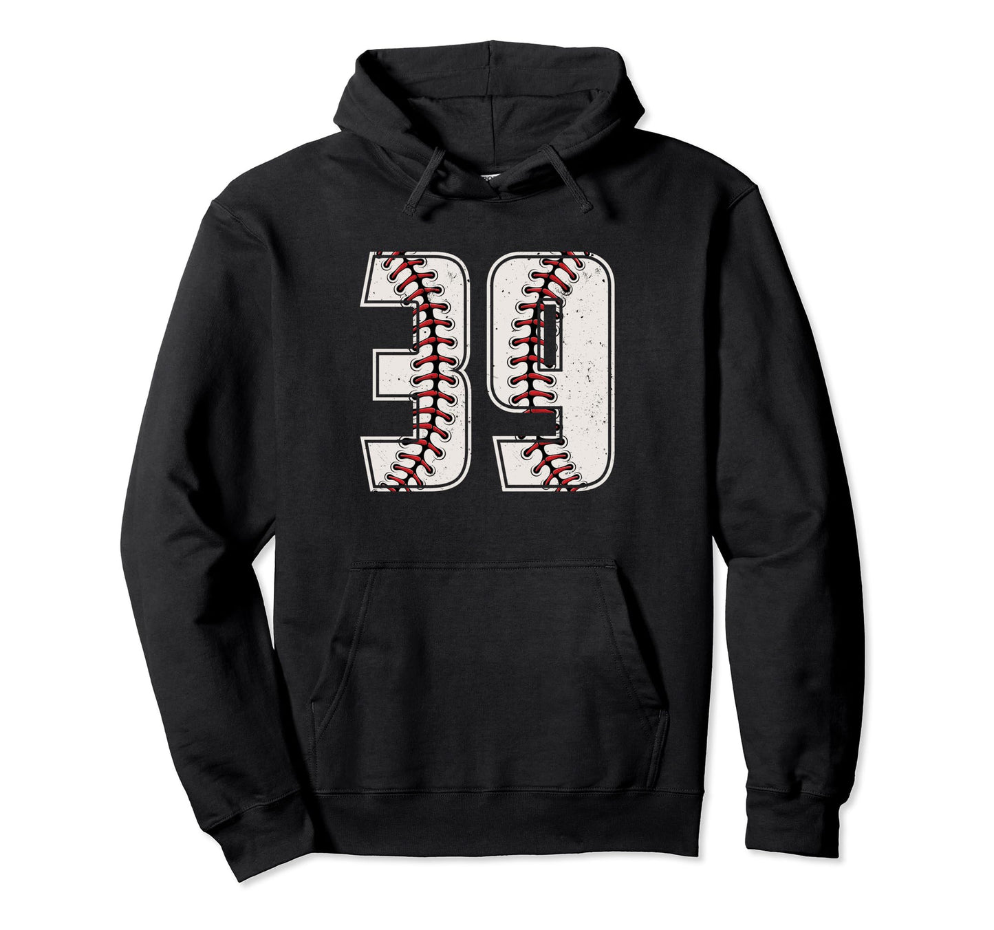 Baseball Player Number 39 Thirty Nine Hoodie - Minimalist Print for Adults - T-Shirt, Sweatshirt, Hoodie