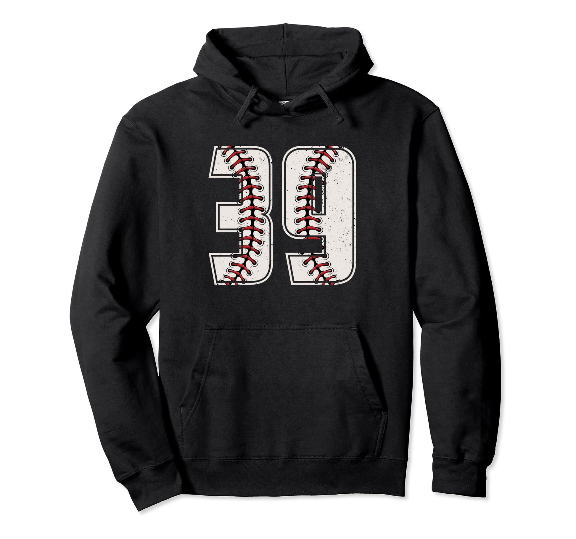 Baseball Player Number 39 Thirty Nine Hoodie - Minimalist Print for Adults - T-Shirt, Sweatshirt, Hoodie