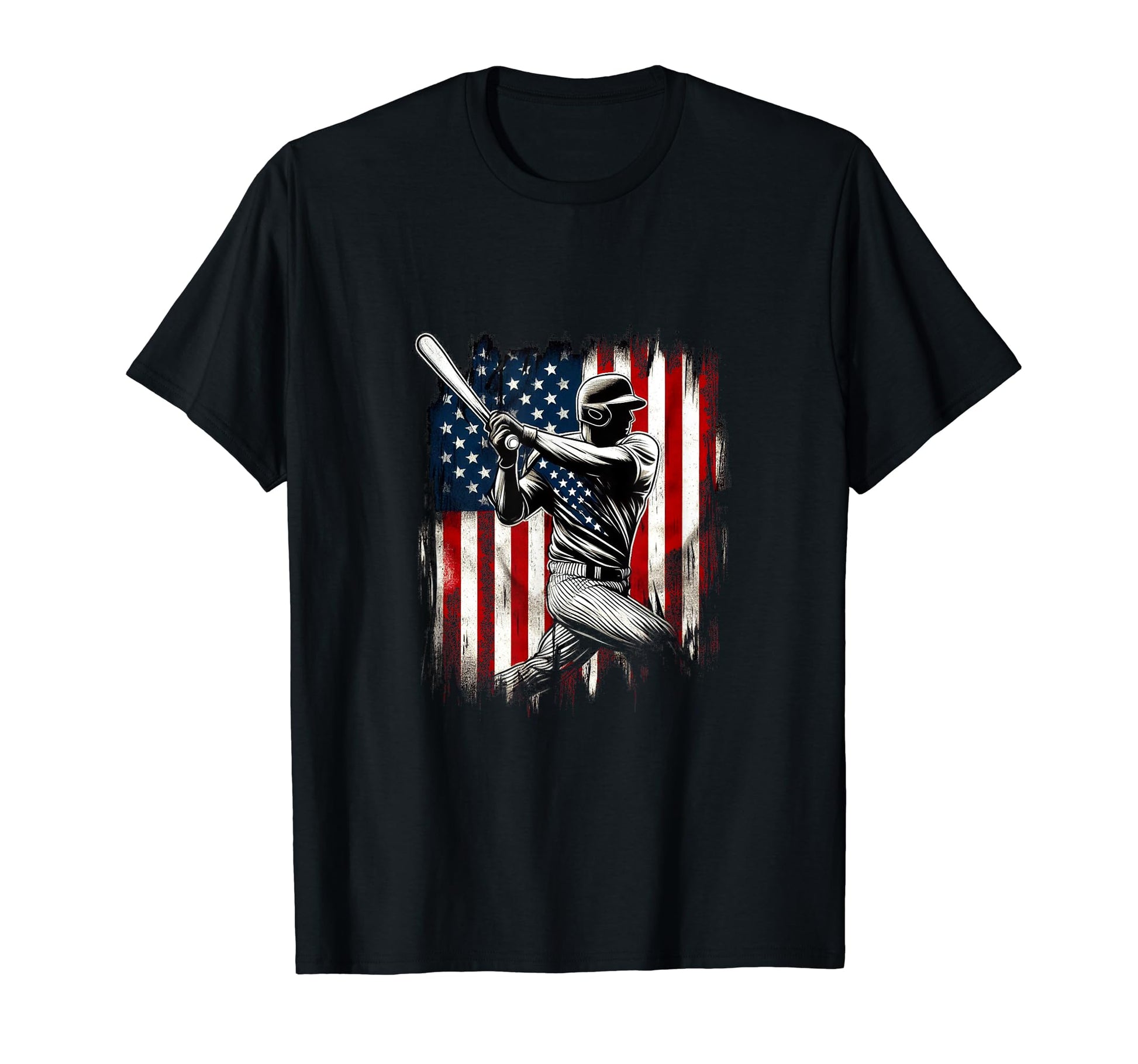 Distressed American Flag Gift Mens T-Shirt - Custom Art Print for Adults - T-Shirt, Sweatshirt, Hoodie