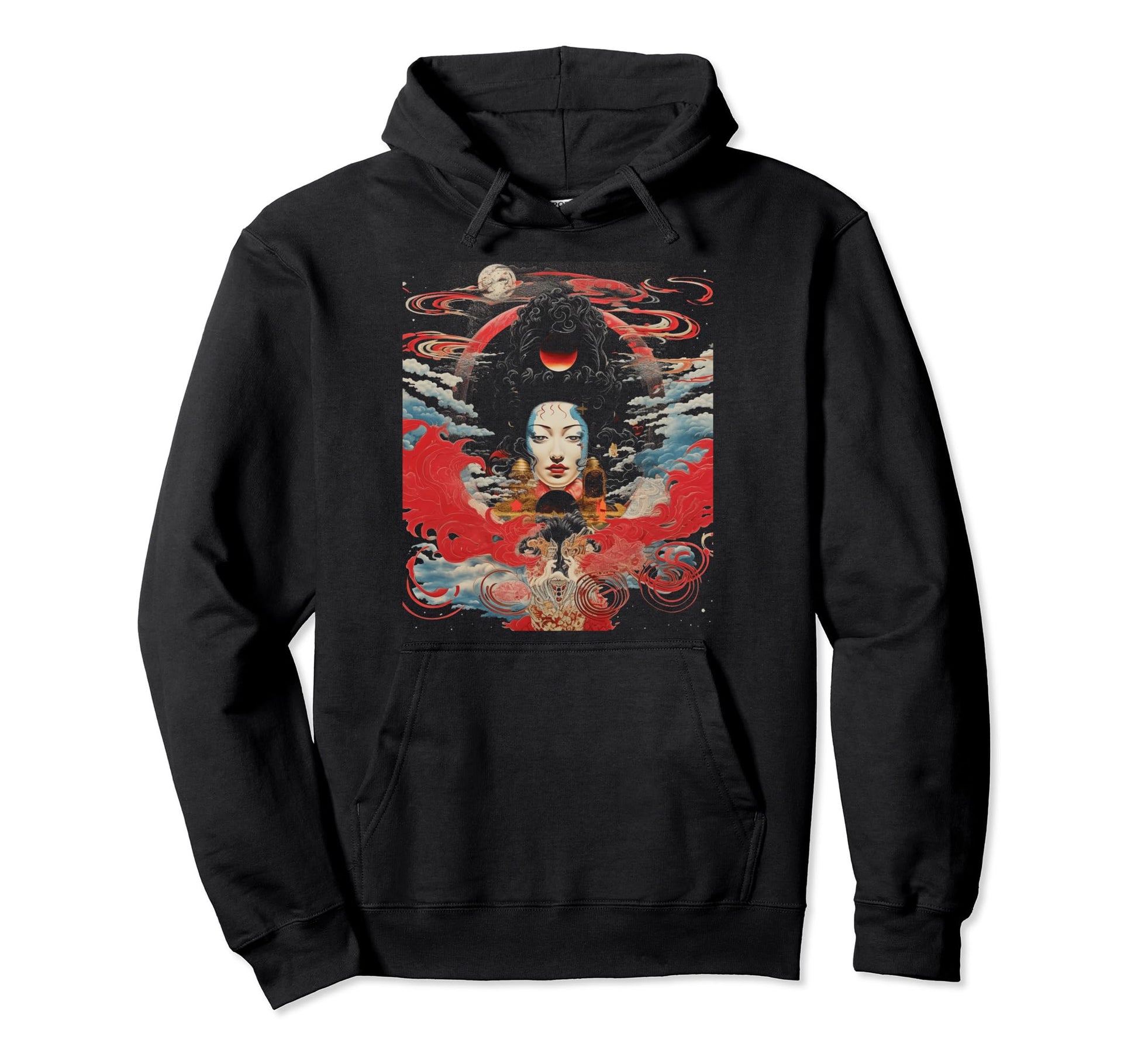 Japanese Y2K Aesthetic Surreal Hoodie - Casual Everyday Wear for Adults - T-Shirt, Sweatshirt, Hoodie