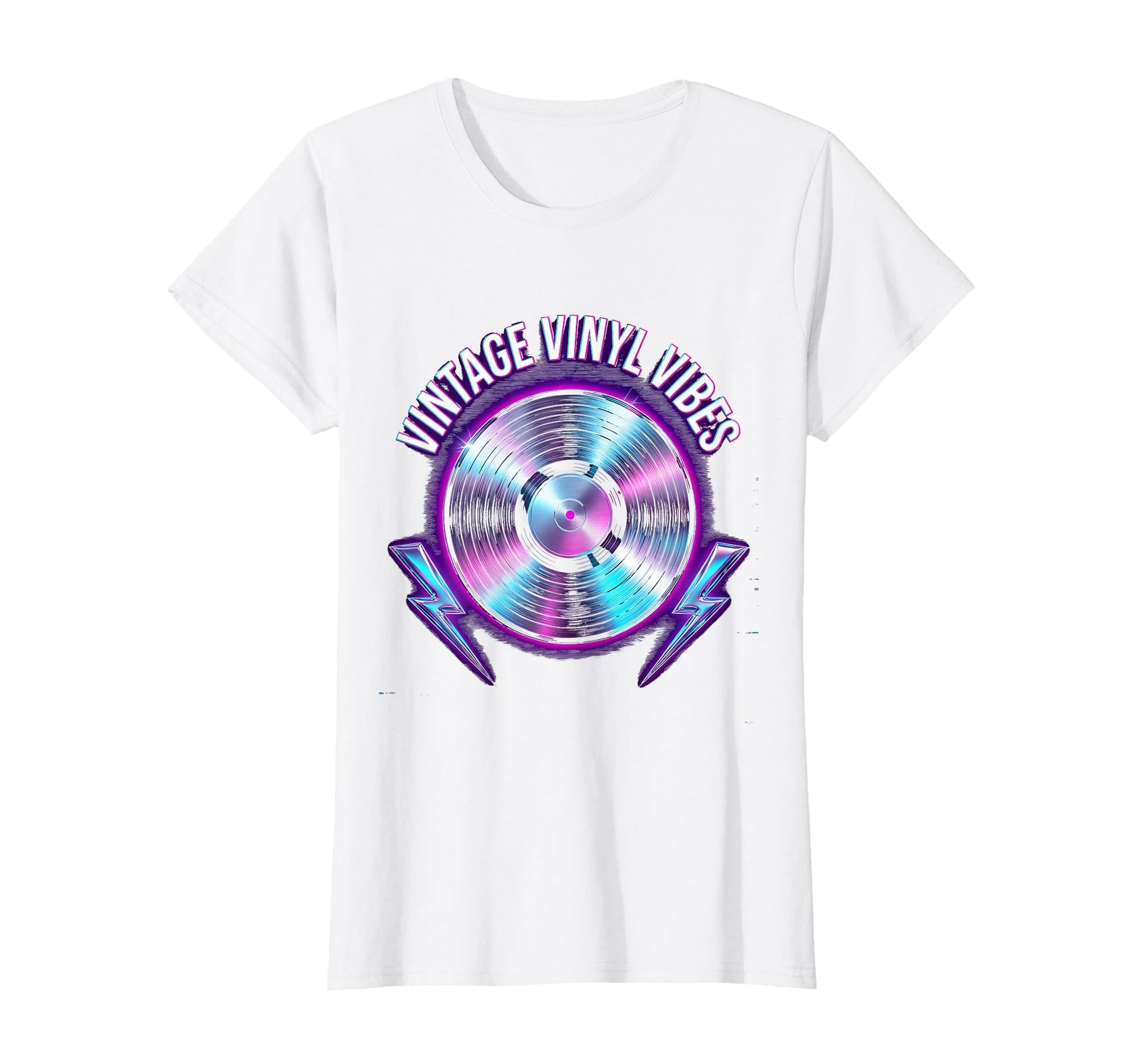 Vinyl Vibes Rock N Roll Music T-Shirt - Custom Art Print Men Women - T-Shirt, Sweatshirt, Hoodie