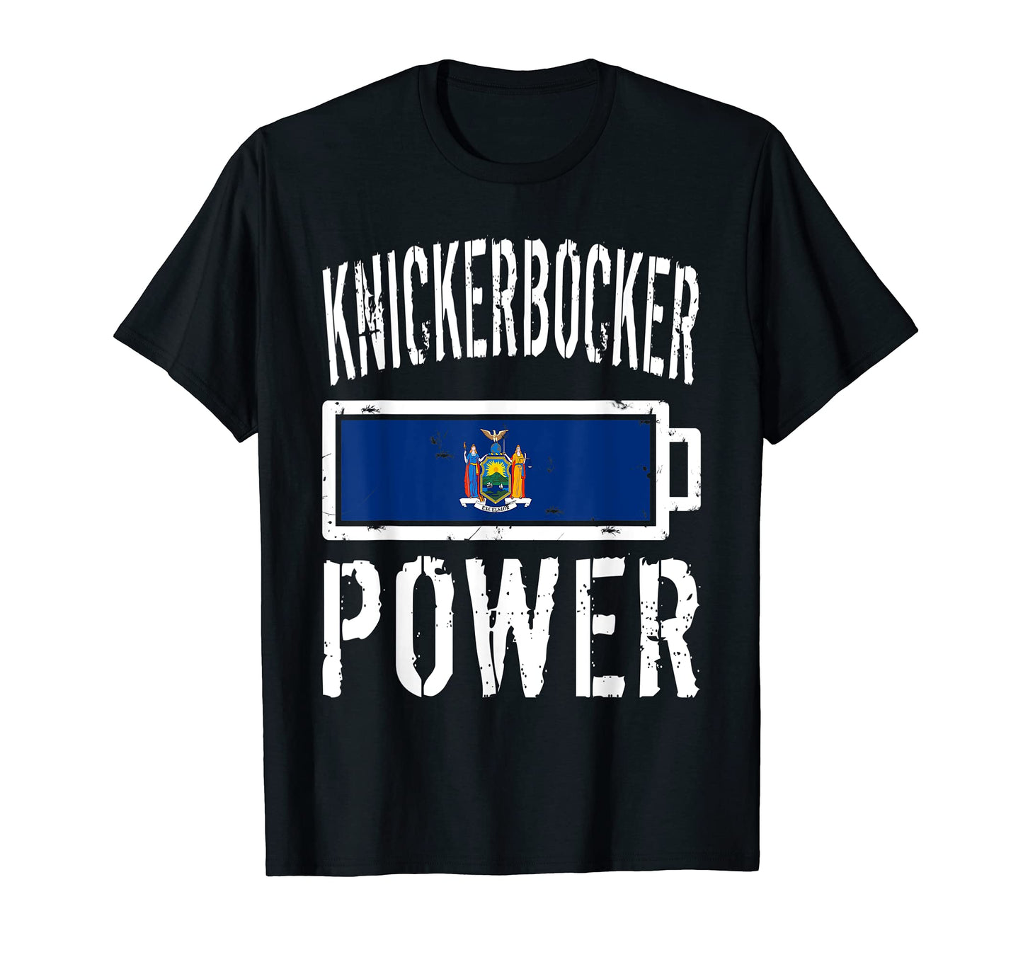 New York Flag Knickerbocker Power T-Shirt - Casual Everyday Wear Unisex - T-Shirt, Sweatshirt, Hoodie
