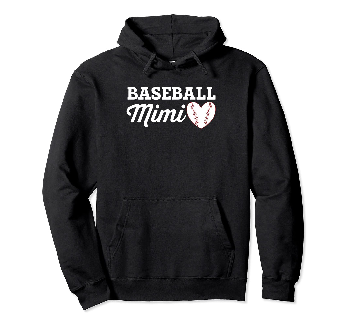 Baseball Mimi Love Heart Baseball Sports Hoodie - Custom Art Print Unisex - T-Shirt, Sweatshirt, Hoodie