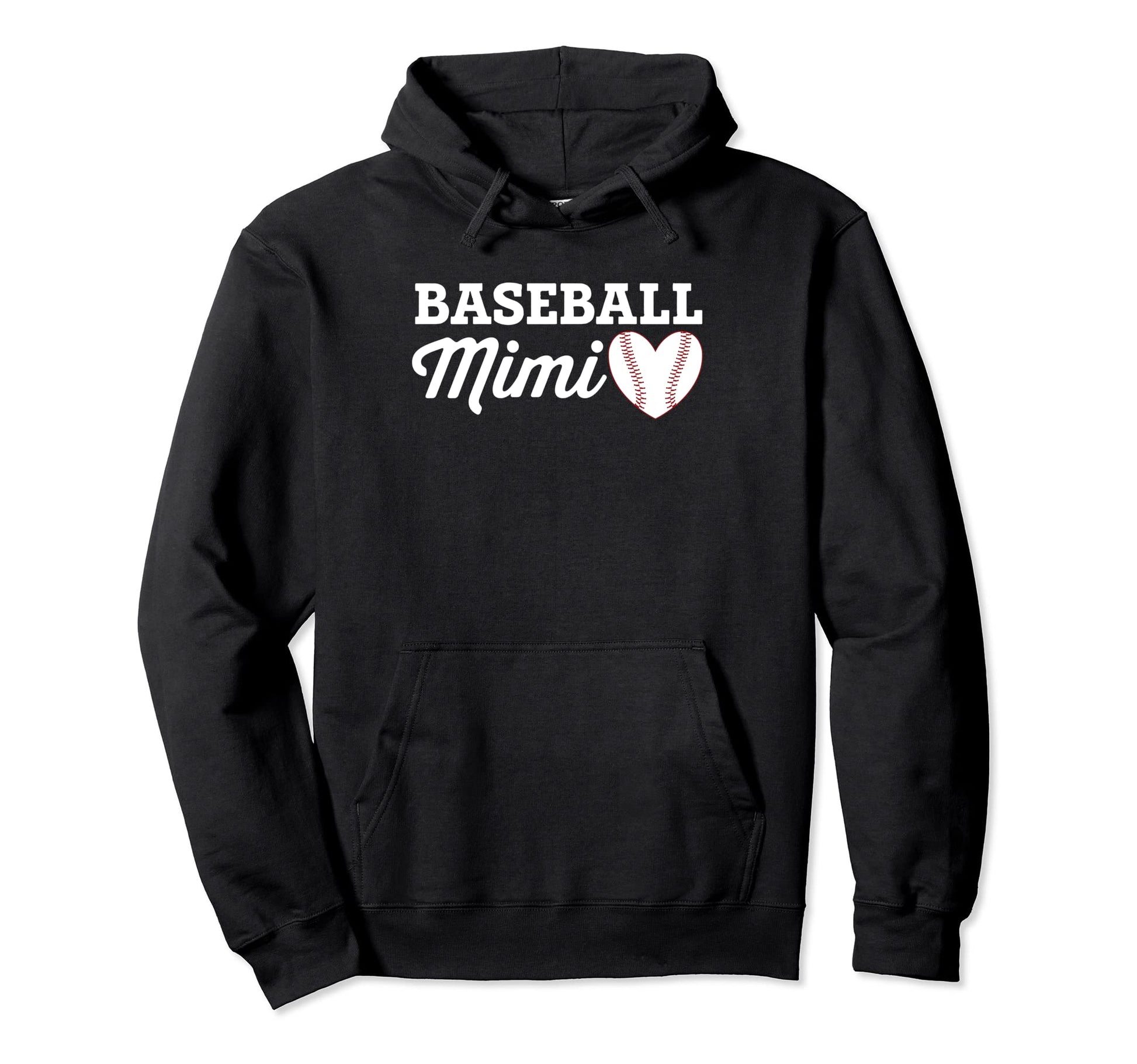 Baseball Mimi Love Heart Baseball Sports Hoodie - Custom Art Print Unisex - T-Shirt, Sweatshirt, Hoodie
