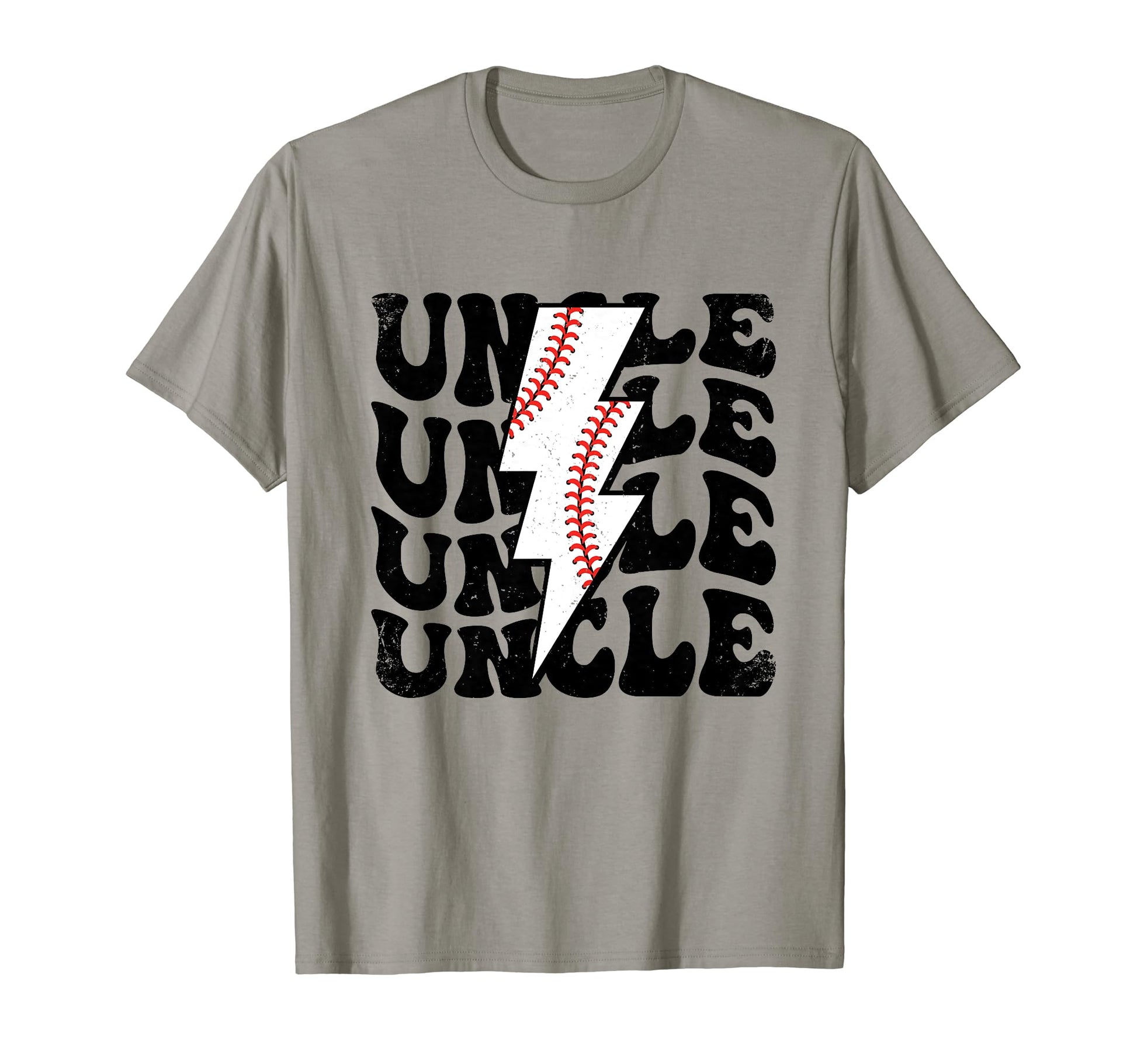Lightning Groovy Proud Baseball Uncle T-Shirt - Graphic Print for Adults - T-Shirt, Sweatshirt, Hoodie