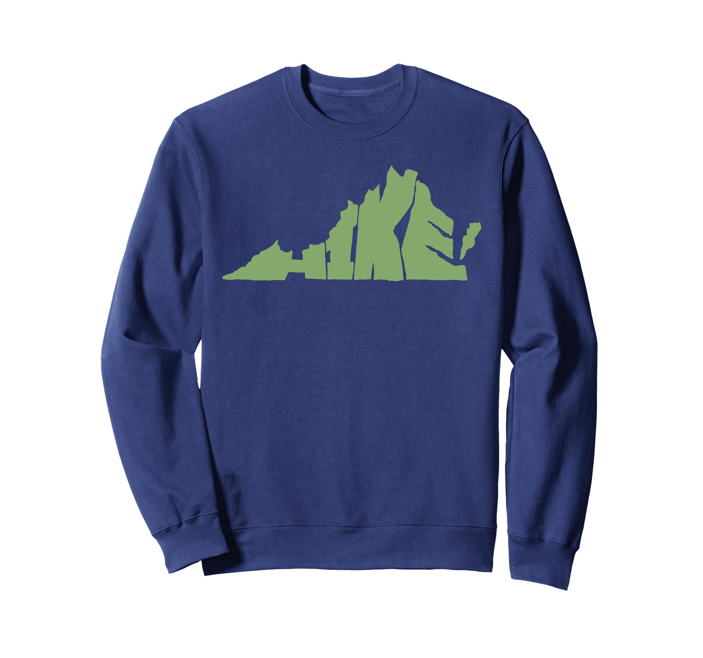 Hike Virginia Outdoor Hiking Sweatshirt - Casual Everyday Wear for Adults - T-Shirt, Sweatshirt, Hoodie