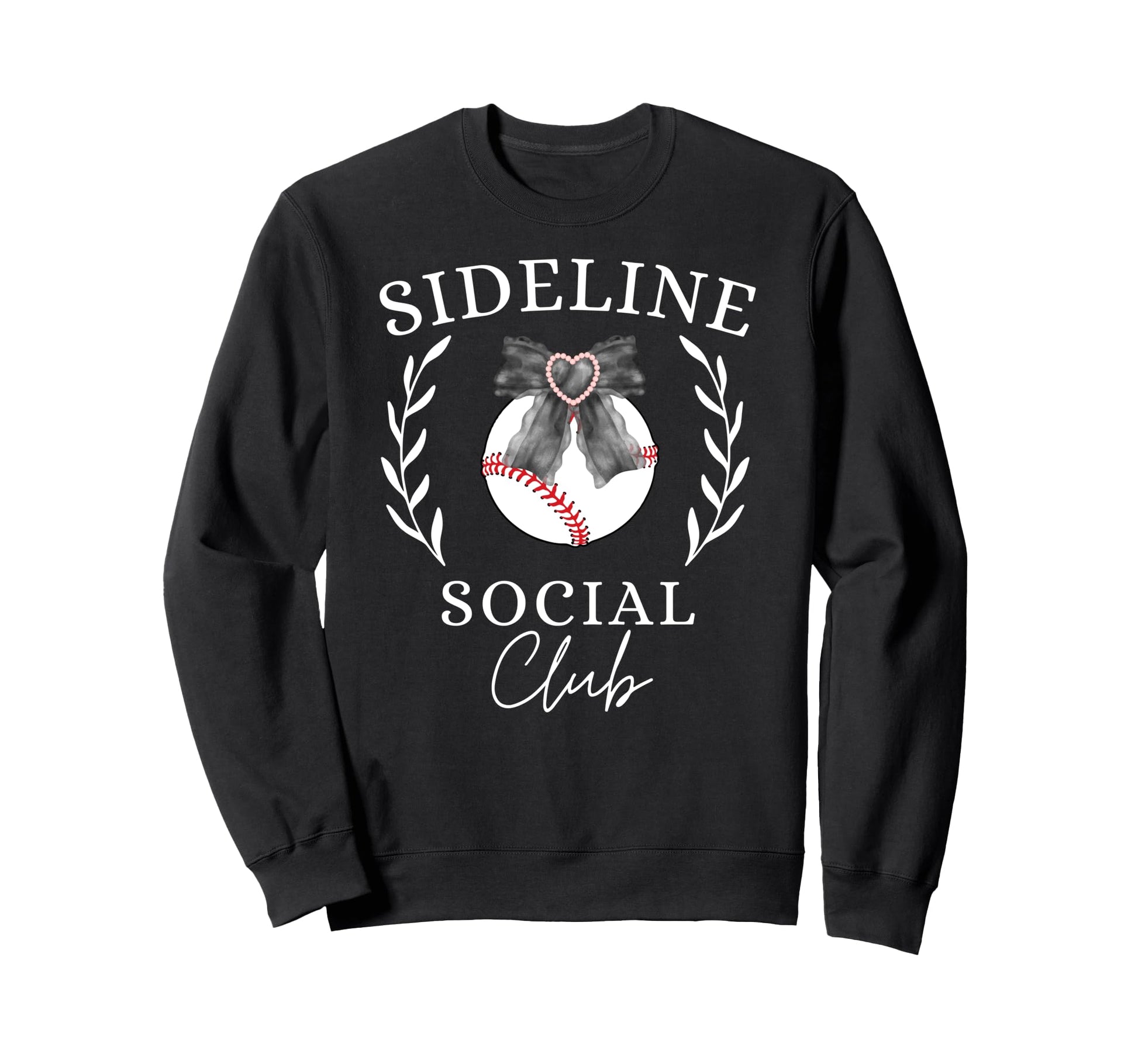Sideline Social Club Coquette Sweatshirt - Minimalist Print for Adults - T-Shirt, Sweatshirt, Hoodie