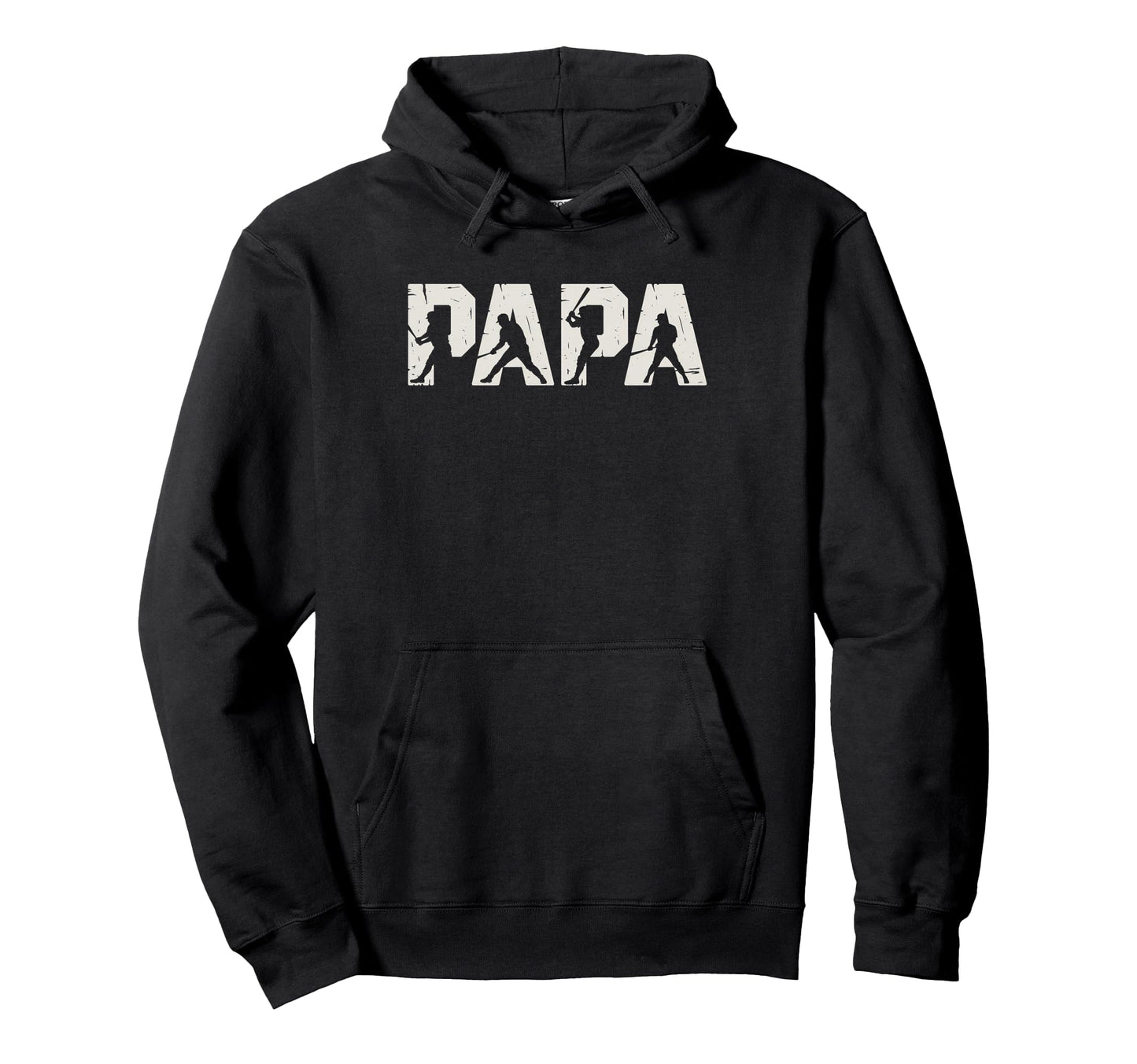 Baseball Papa Fathers Day Hoodie - Novelty Apparel Men Women - T-Shirt, Sweatshirt, Hoodie