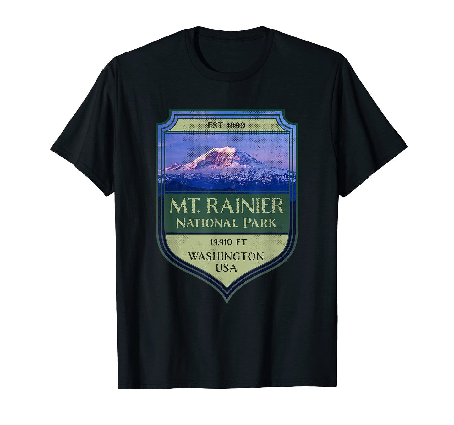 Mt Rainier National Park Picture Souvenir T-Shirt - Novelty Apparel Unisex - T-Shirt, Sweatshirt, Hoodie