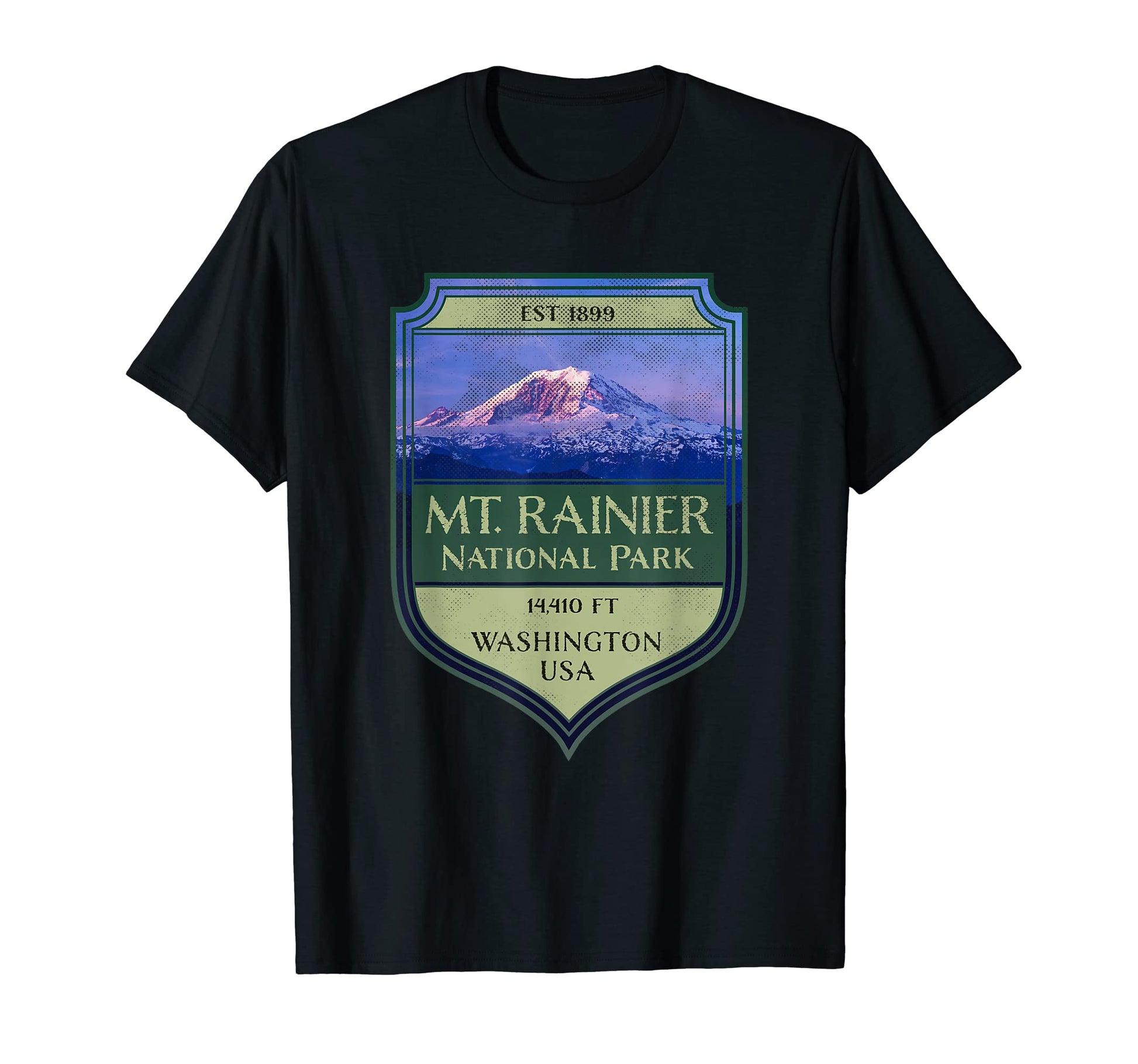 Mt Rainier National Park Picture Souvenir T-Shirt - Novelty Apparel Unisex - T-Shirt, Sweatshirt, Hoodie