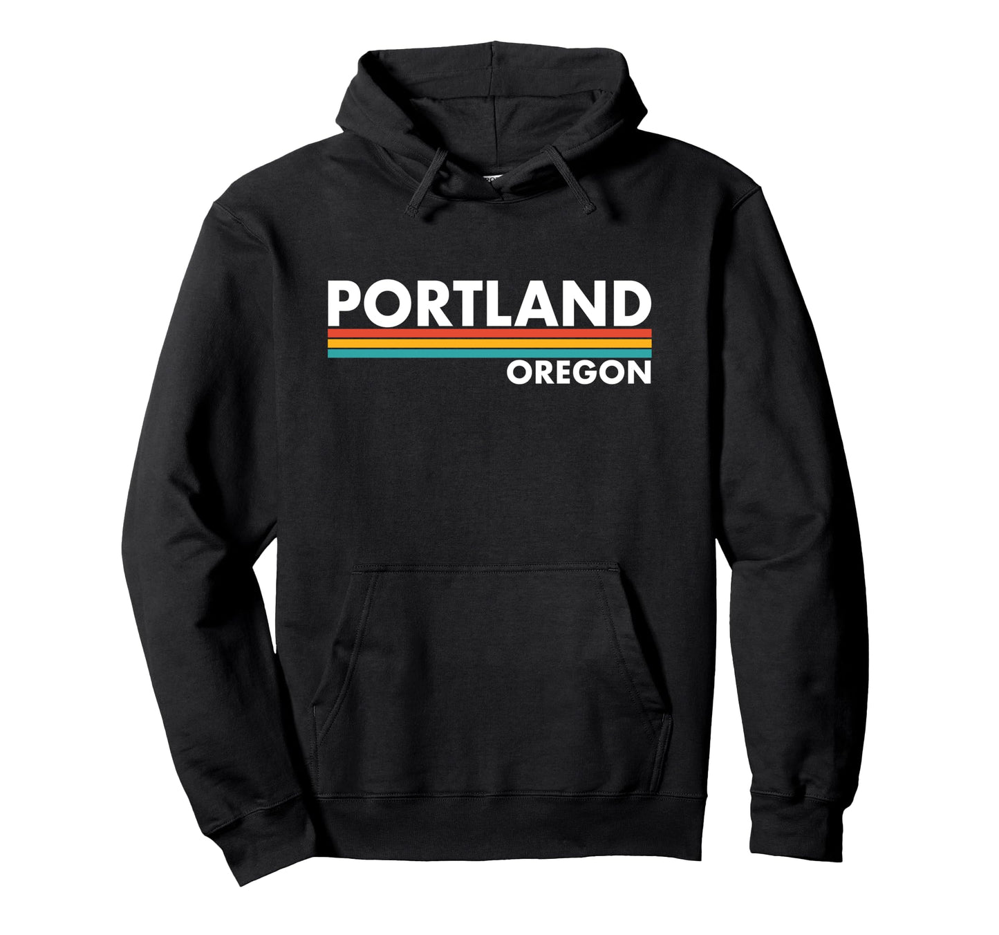 Portland Oregon Stripes Hoodie - Aesthetic Graphic Unisex - T-Shirt, Sweatshirt, Hoodie