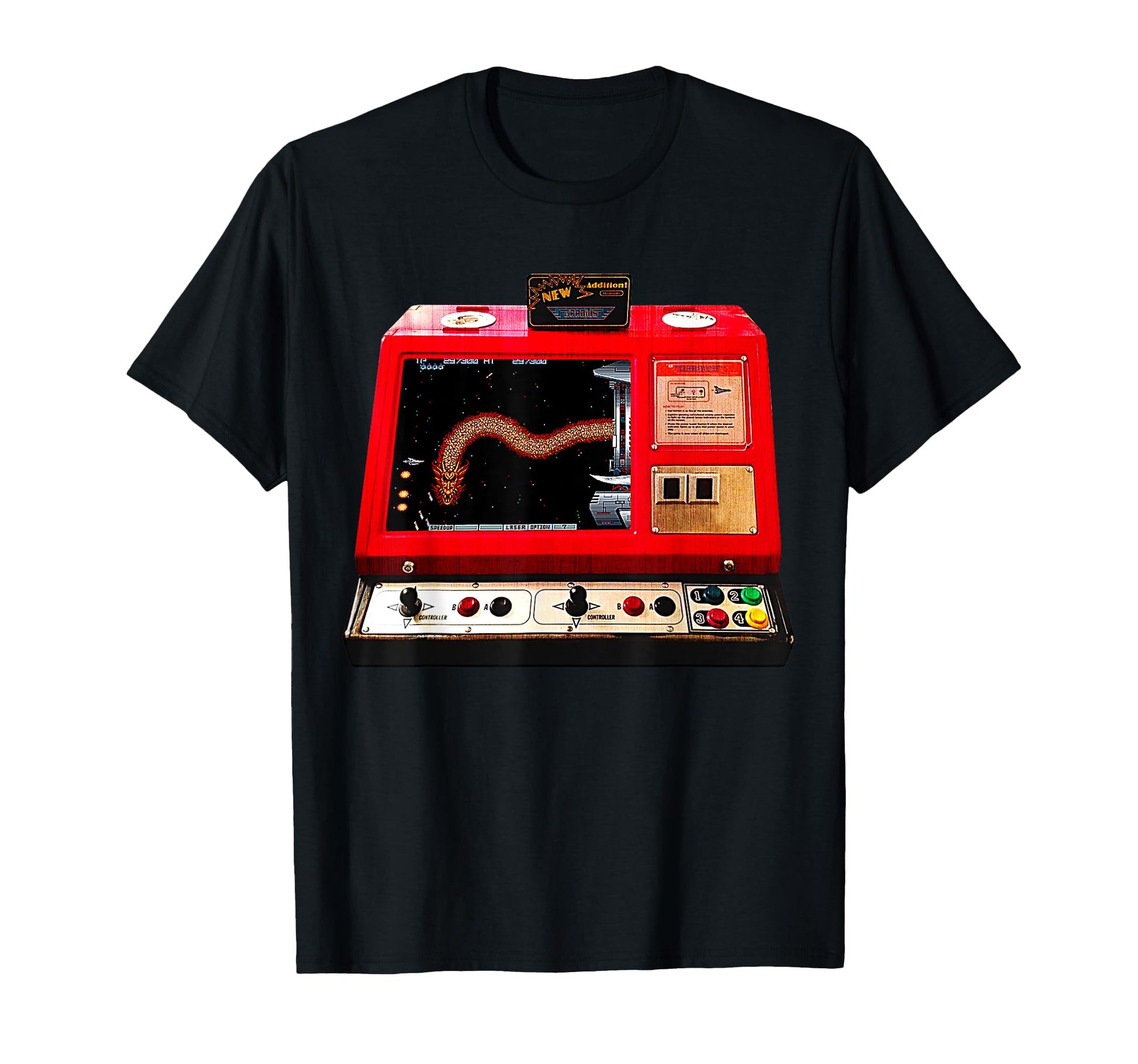 Gradius Arcade Boss Dragon Gamer T-Shirt - Minimalist Print for Adults - T-Shirt, Sweatshirt, Hoodie