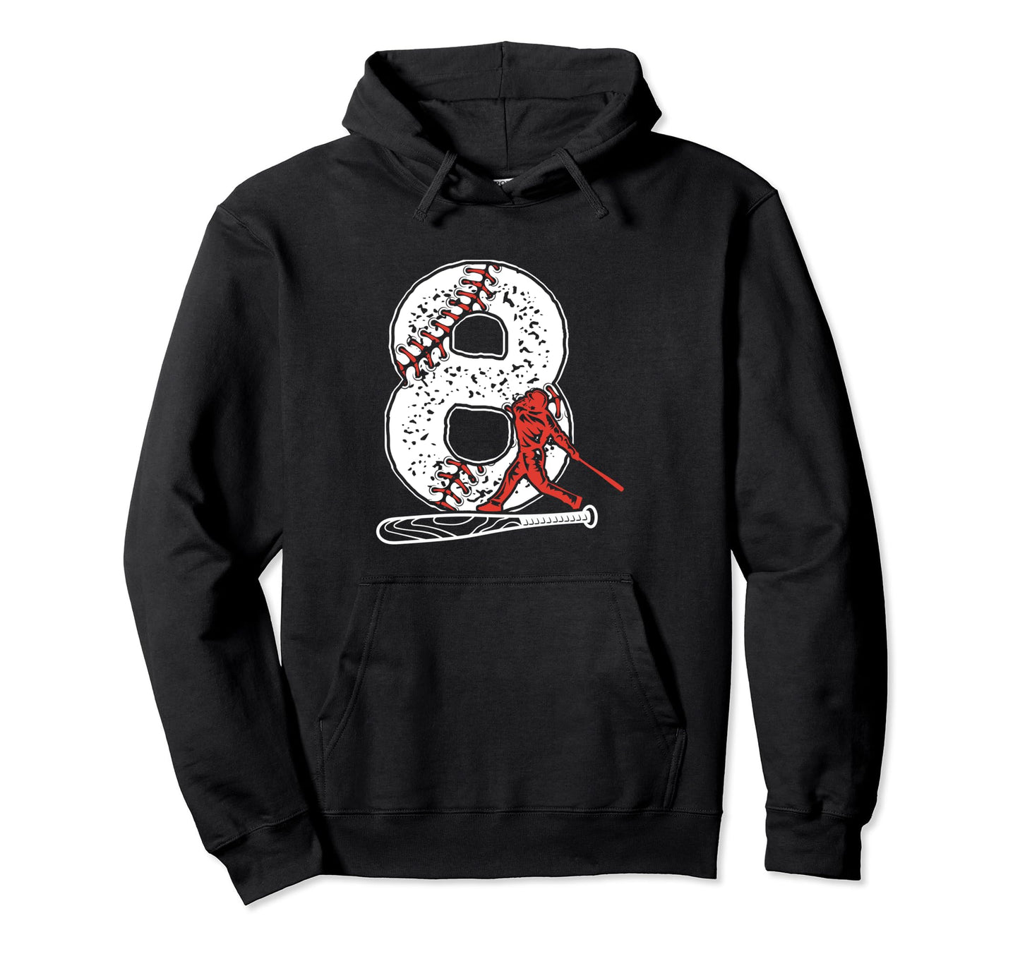 Baseball Birthday 8Th Birthday Party Hoodie - Unique Graphic for Adults - T-Shirt, Sweatshirt, Hoodie