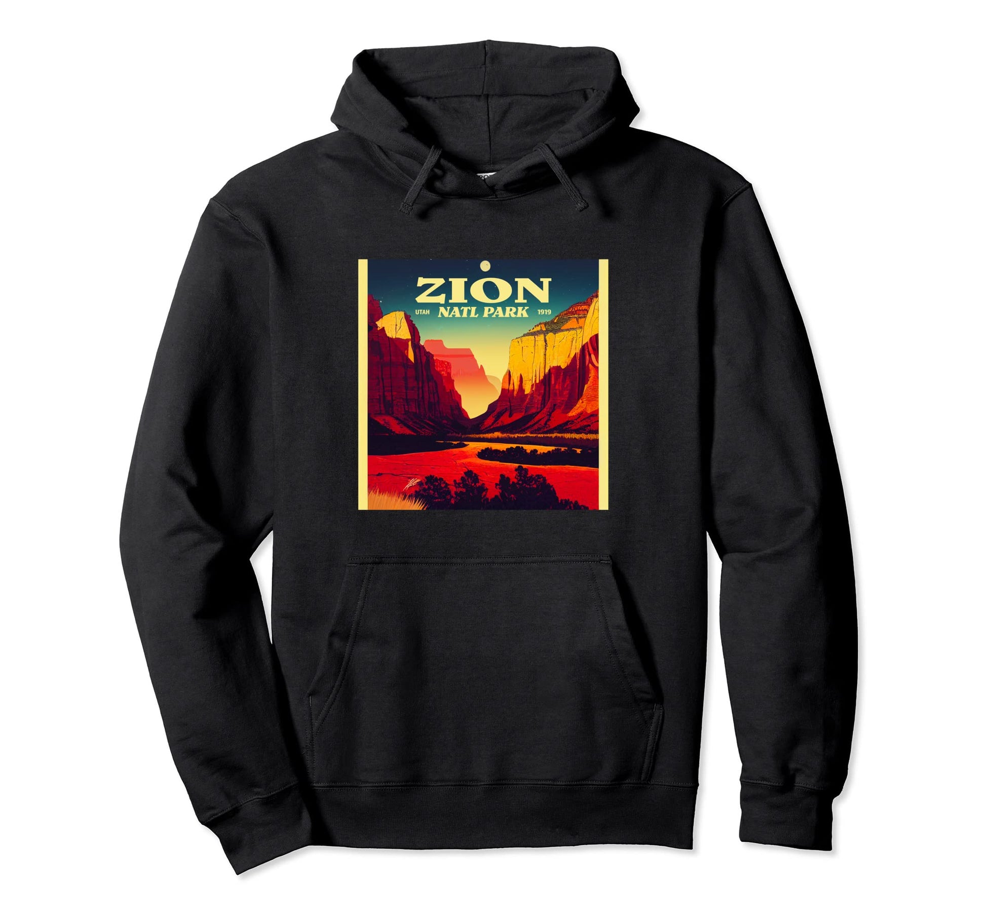 Zion Utah Zion National Park Hoodie - Graphic Print Men Women - T-Shirt, Sweatshirt, Hoodie