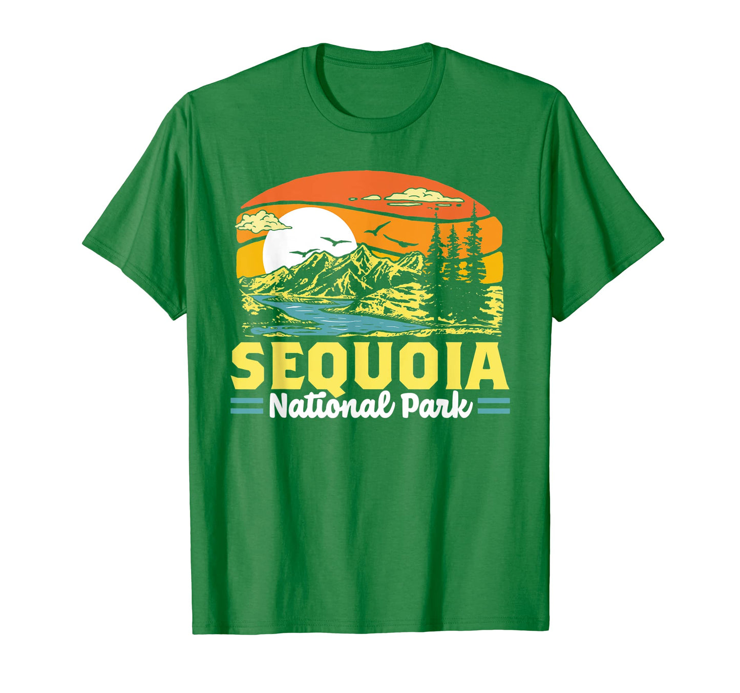 Sequoia National Park 80S Mountain T-Shirt - Casual Everyday Wear Unisex - T-Shirt, Sweatshirt, Hoodie
