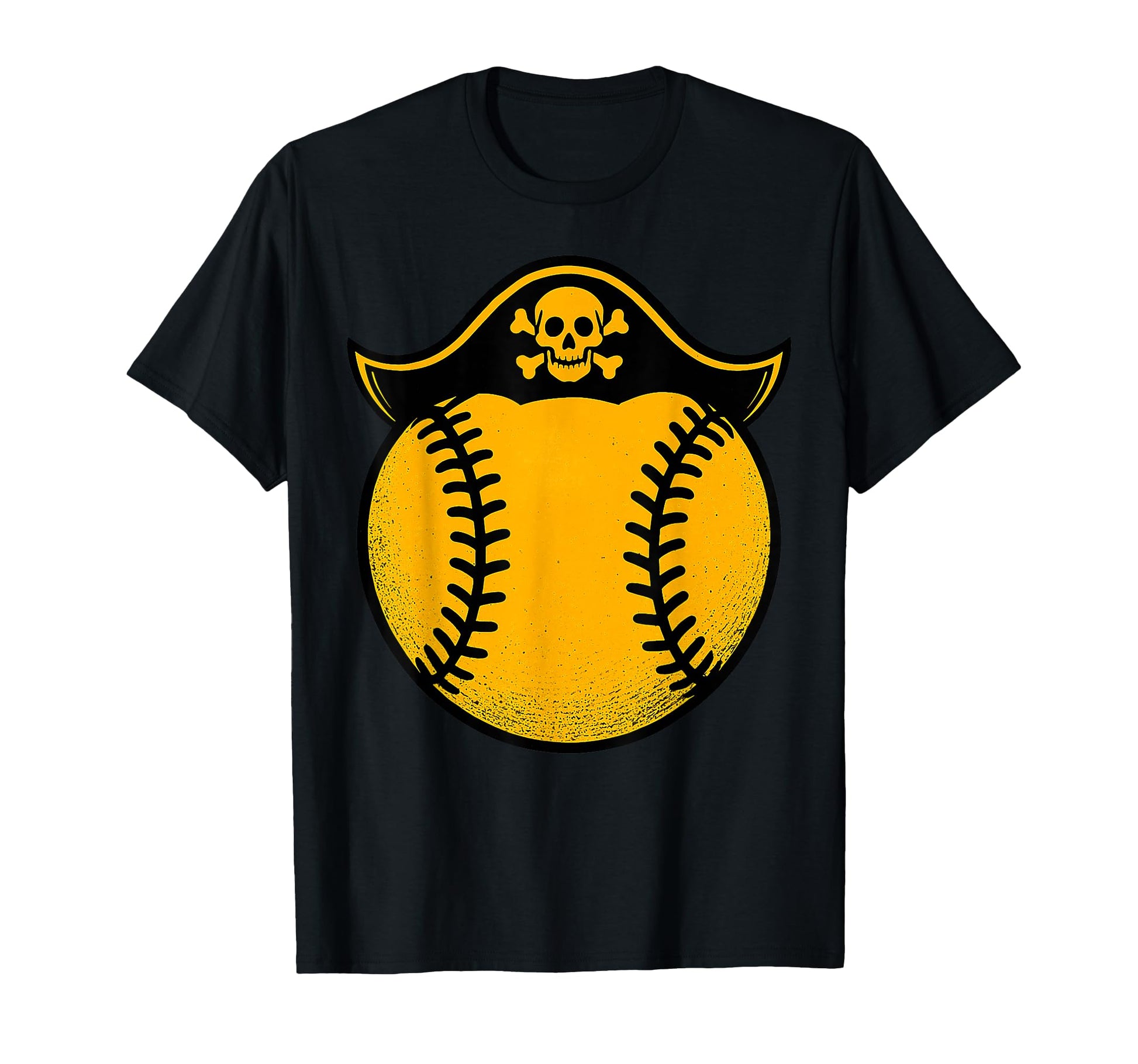Pirate Skull Baseball Fans Match Game Day T-Shirt - Novelty Apparel Unisex - T-Shirt, Sweatshirt, Hoodie