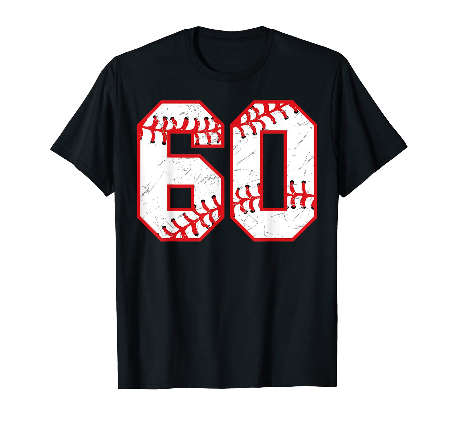60 Birthday Baseball Theme Bday Party T-Shirt - Trendy Graphic Men Women - T-Shirt, Sweatshirt, Hoodie
