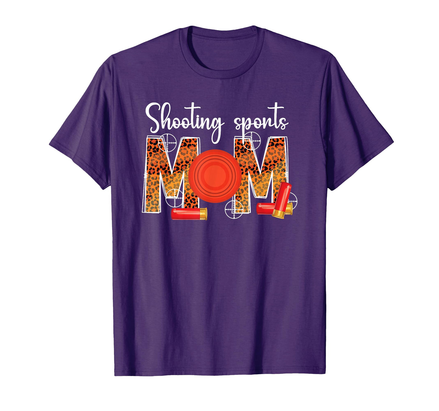 Shooting Sports Mom Leopard Shooting T-Shirt - Trendy Graphic for Adults - T-Shirt, Sweatshirt, Hoodie